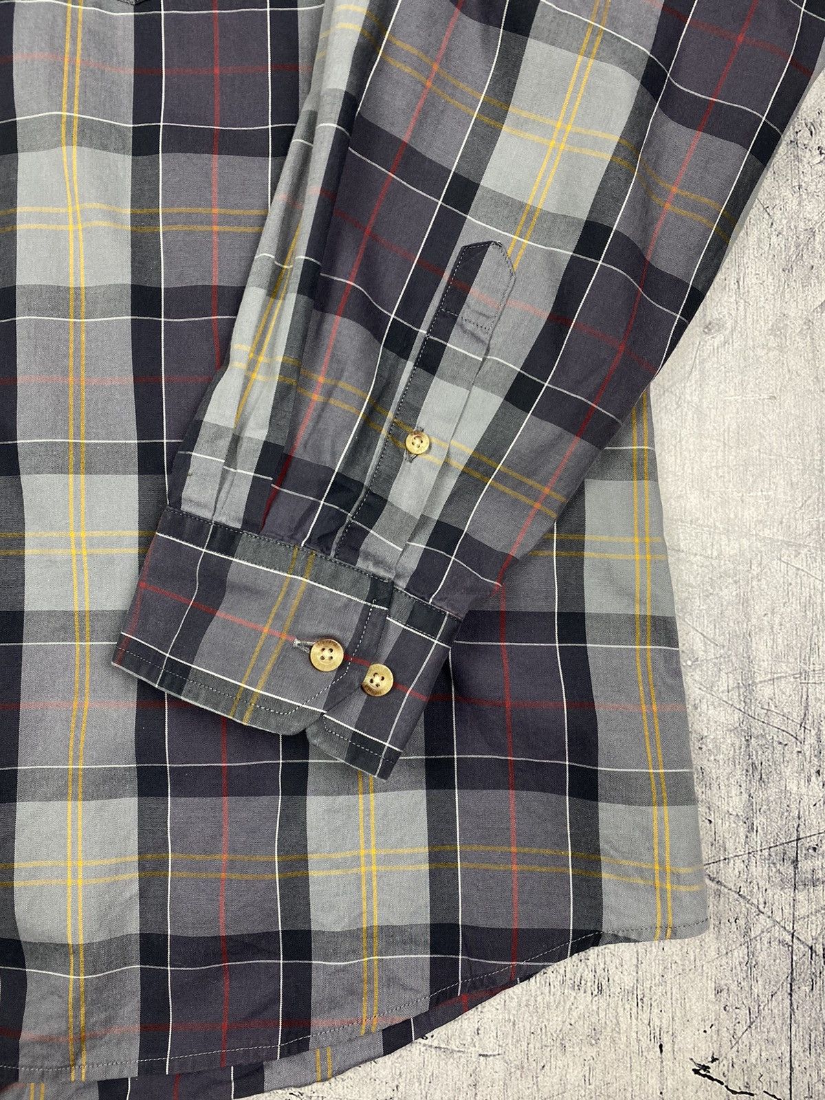 Barbour Barbour Designer Checkered Button Up Shirt Size US XL / EU 56 / 4 - 4 Thumbnail