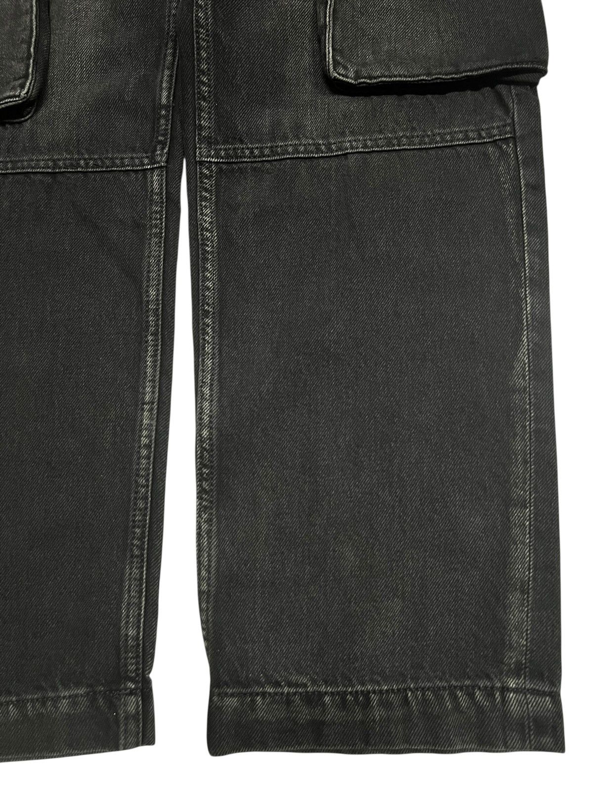 Asos Cotton On Baggy Fit Jeans Faded Black Denim Contra Stich Size US 30 / EU 46 - 7 Thumbnail