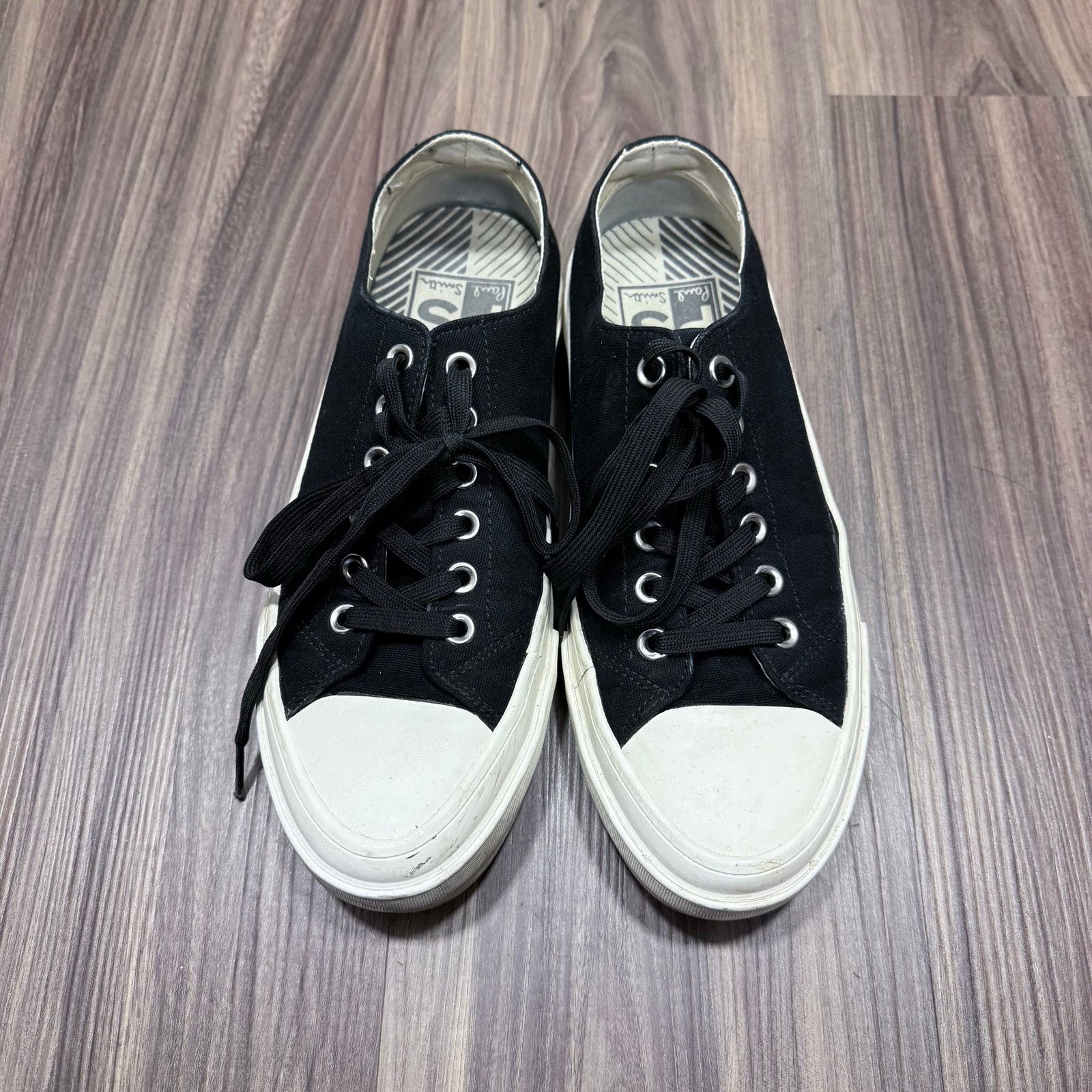 Paul Smith Paul Smith Black Zebra Motif Canvas Sneakers | EU 41 Size US 8 / EU 41 - 1 Thumbnail