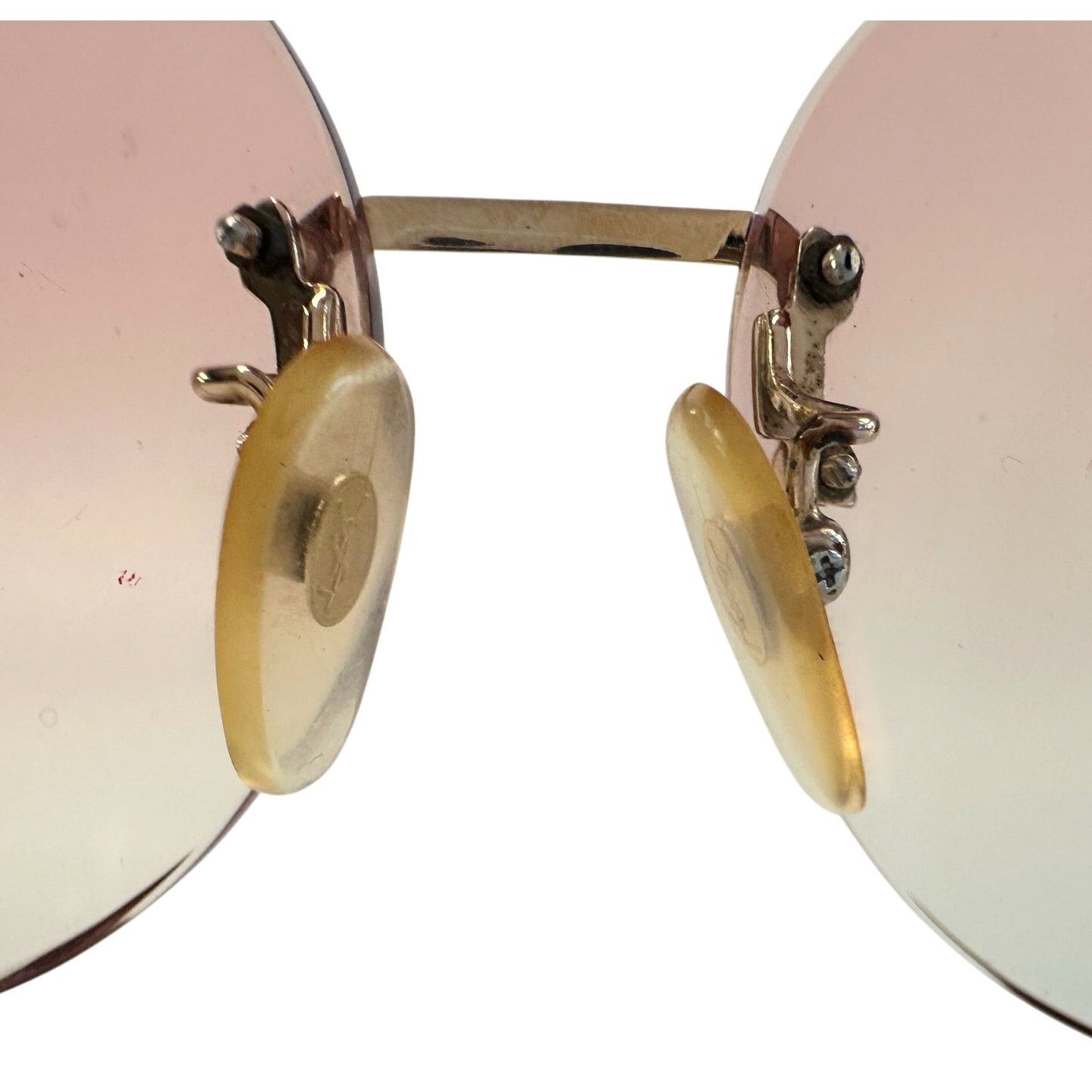 Yves Saint Laurent YSL - Yves Saint Laurent Amber Rose Rimless Sunglasses Size ONE SIZE - 9 Thumbnail