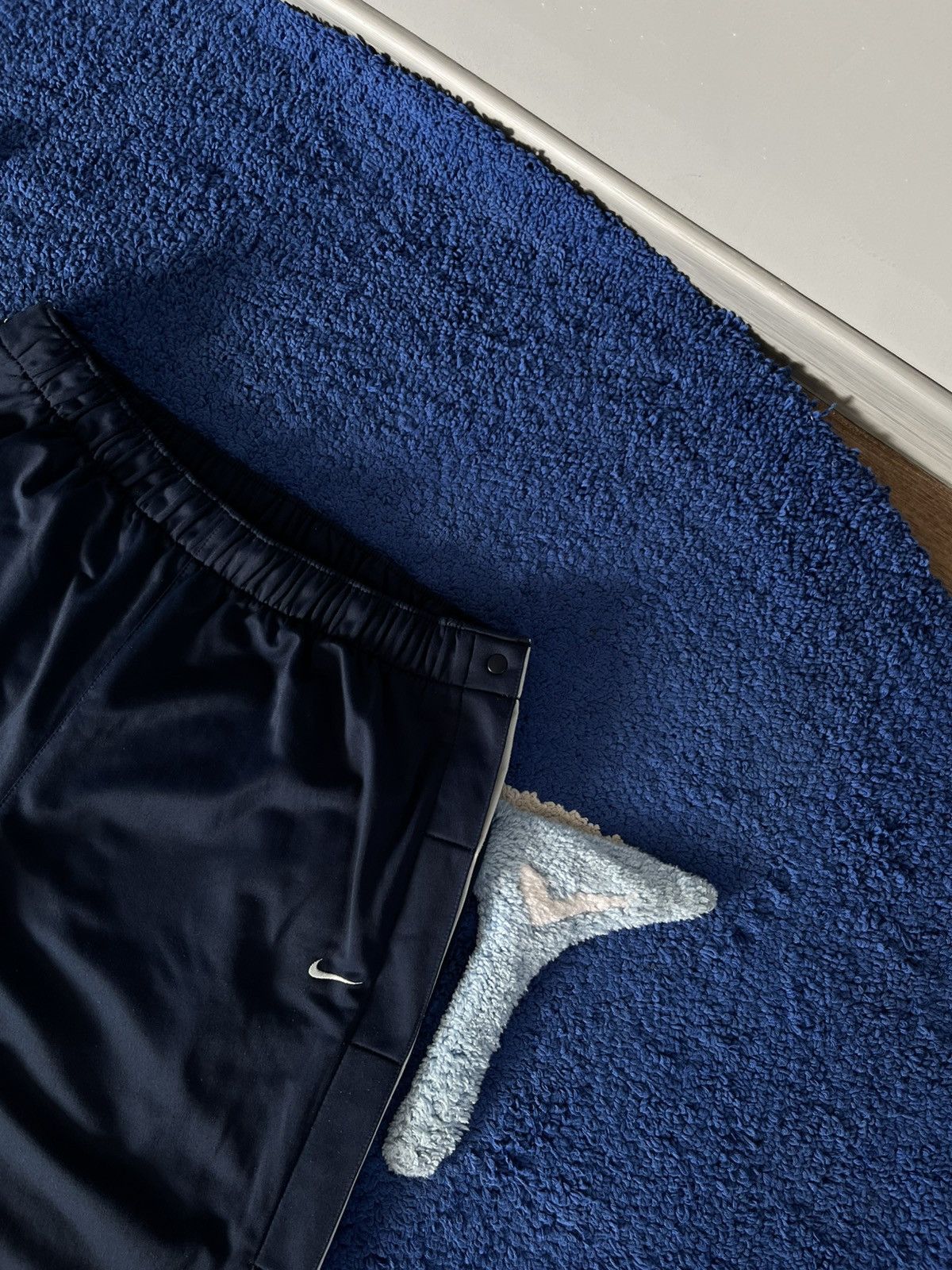 Nike Vintage Nike Track Pants Ankle Zip Mini Swoosh Drawstring Size US 36 / EU 52 - 5 Thumbnail