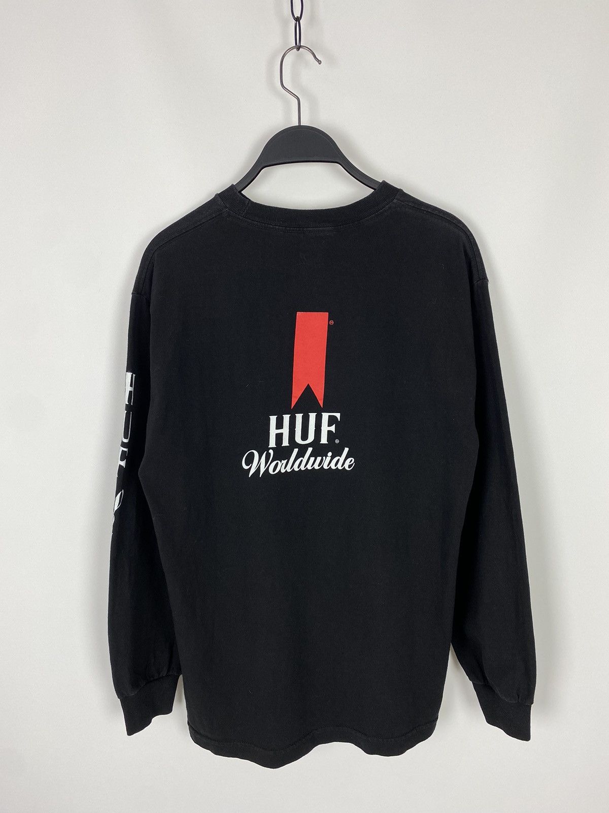 Huf Huf x Marlboro Worldwide Spell Out Long Sleeve Tee Size US M / EU 48-50 / 2 - 6 Thumbnail