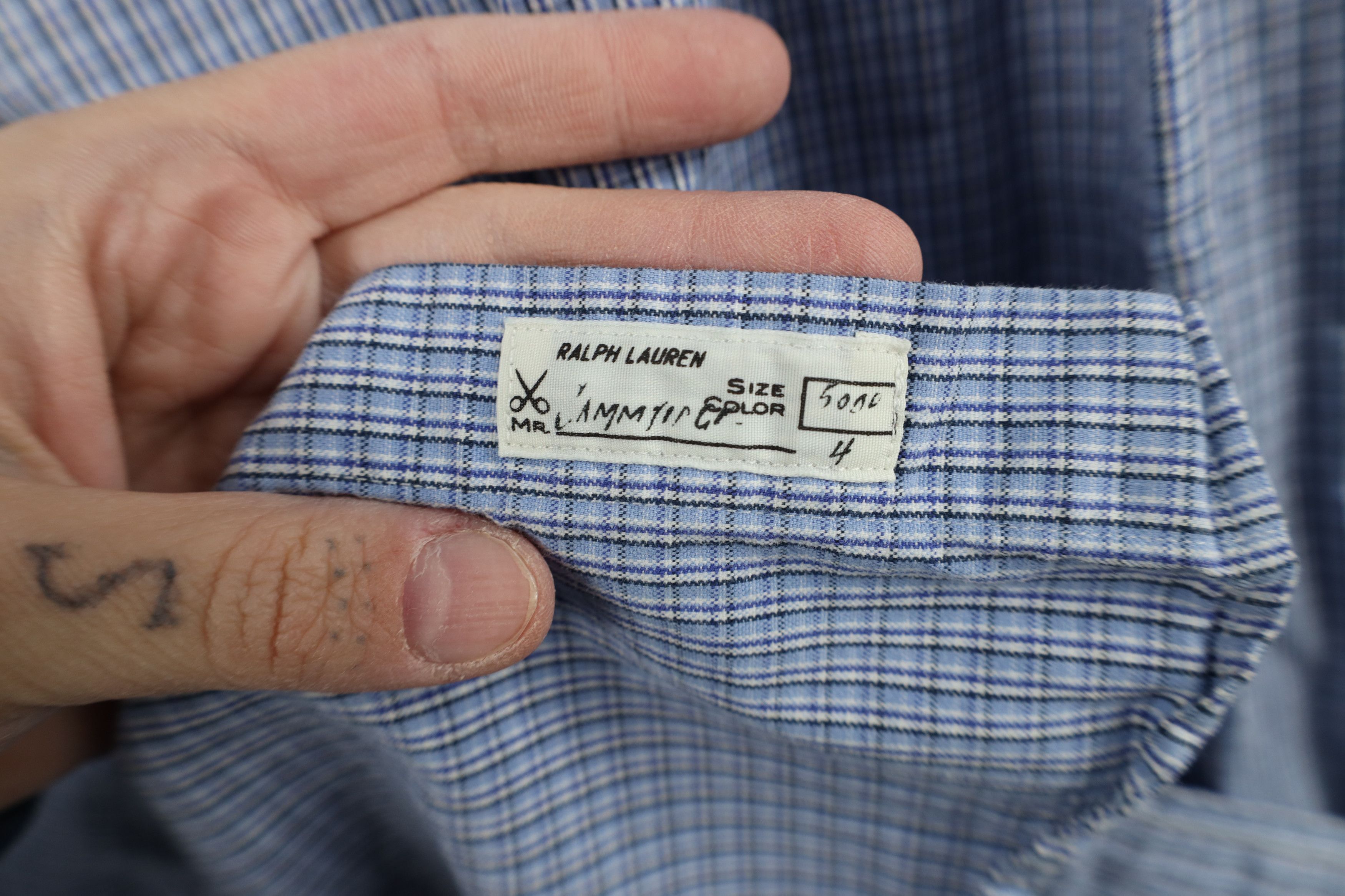 Ralph Lauren Vintage 90s Ralph Lauren Collared Button Down Shirt Plaid Size US L / EU 52-54 / 3 - 9 Thumbnail