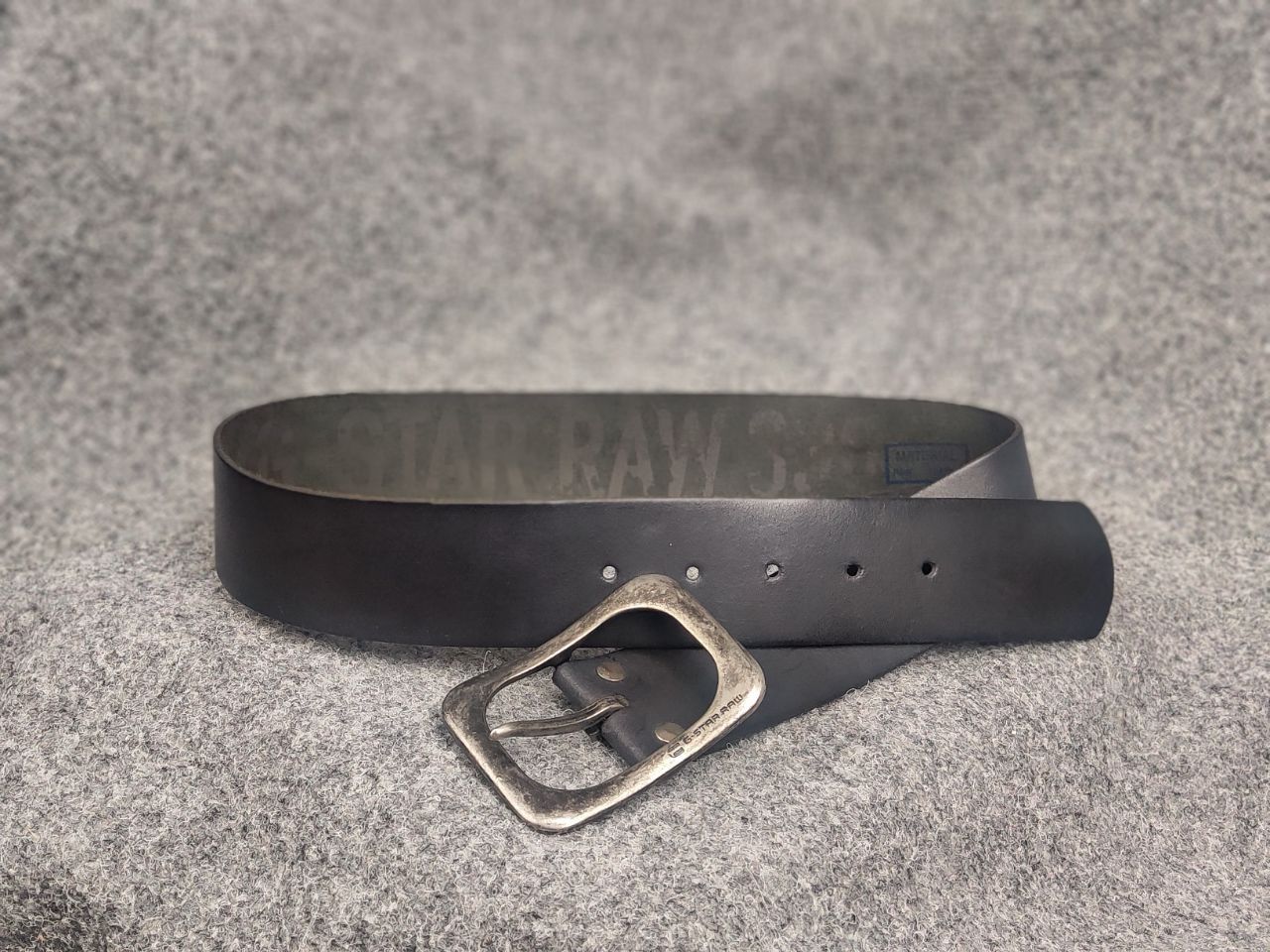 G-Star Vintage G Star Raw leather belt Y2K Style Punk Rock Goth LGB Size ONE SIZE - 1 Thumbnail