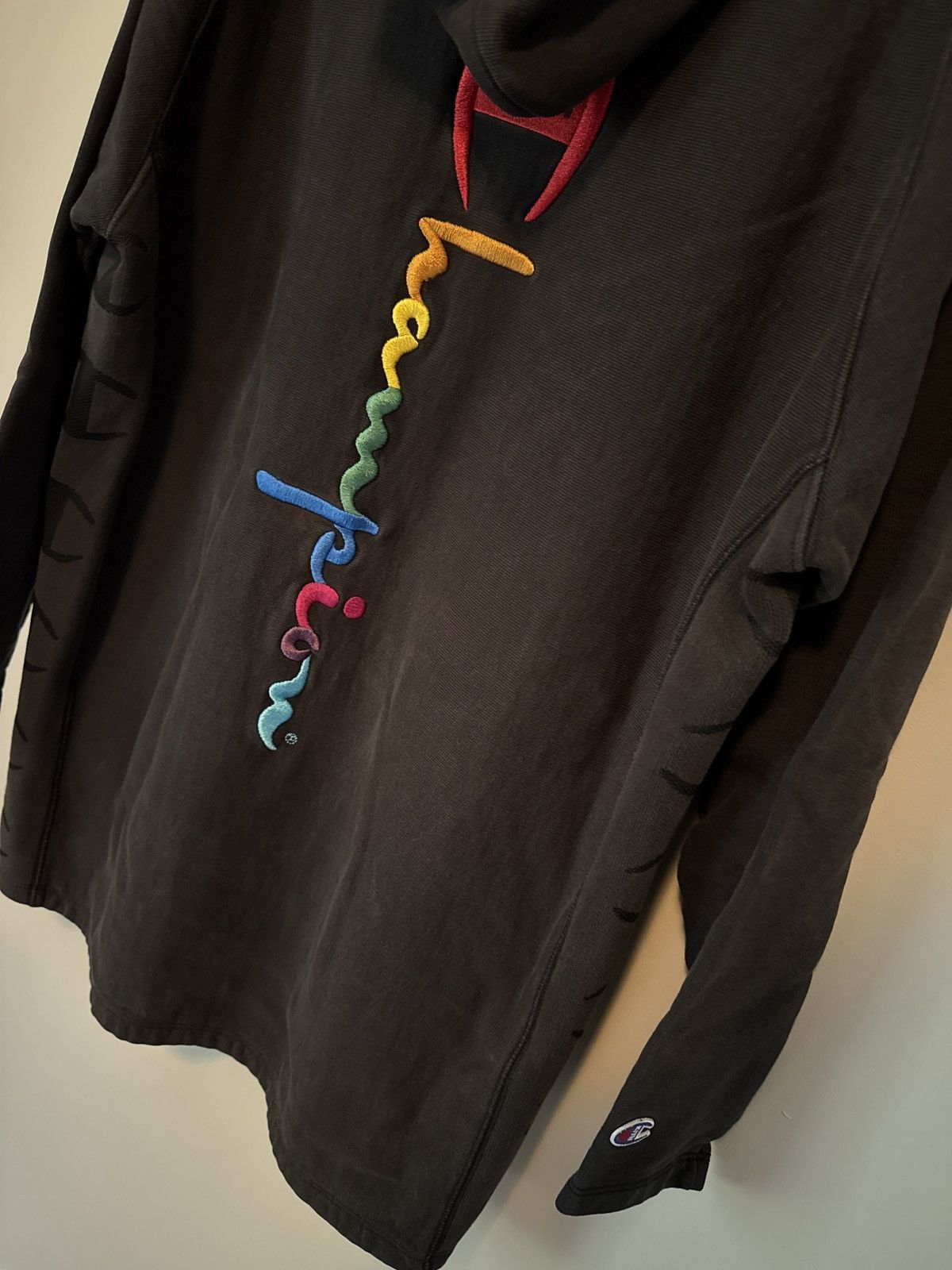 Champion × Kith Kith Champion Extended Hoodie Black Medium Size US M / EU 48-50 / 2 - 7 Thumbnail