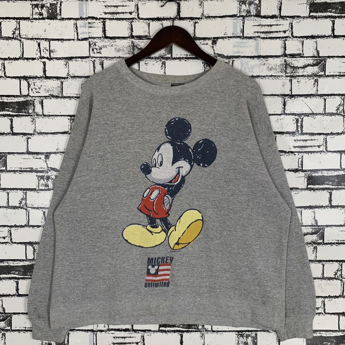 Disney × Mickey Mouse × Vintage Vintage Disney Mickey Unlimited Sweatshirt Size M / US 6-8 / IT 42-44 - 1 Thumbnail