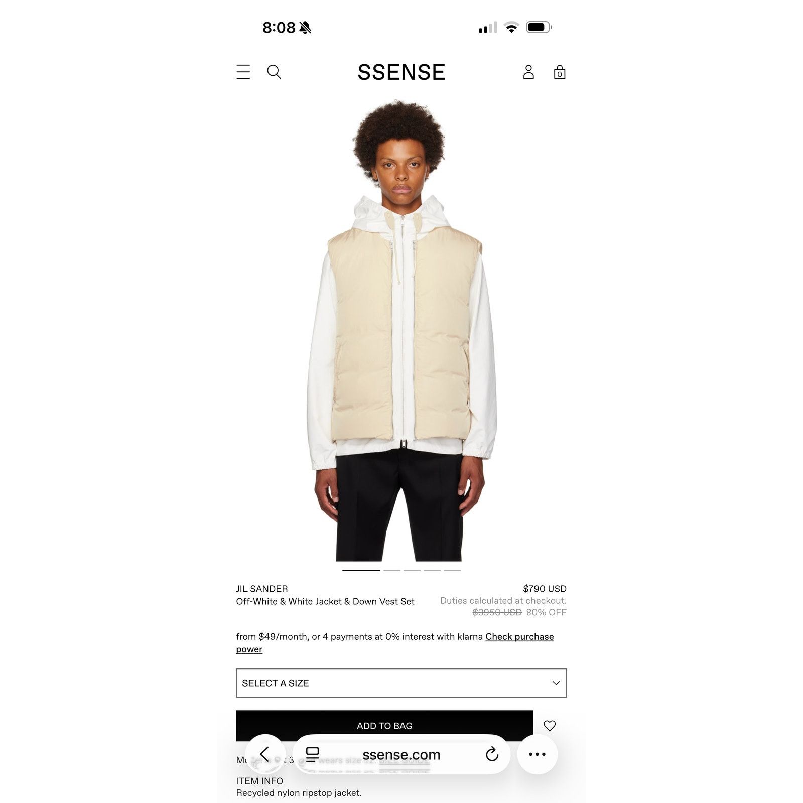 Jil Sander $3,950 Jil Sander White/Beige Layered Jacket/Vest - L Size US L / EU 52-54 / 3 - 11 Thumbnail