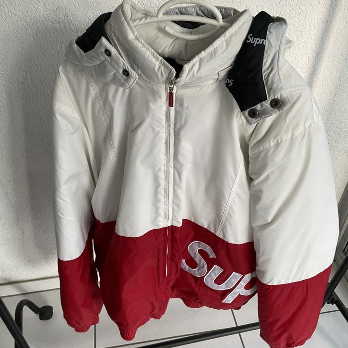 Supreme Supreme Sideline Logo Parka White | Grailed