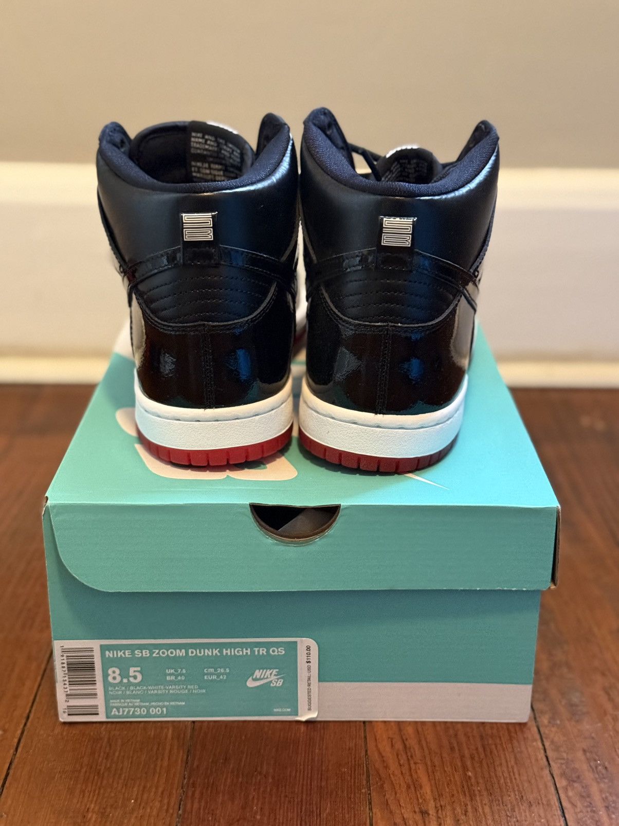 Nike Nike Dunk High SB Rivalry Pack Bred Size US 8.5 / EU 41-42 - 2 Thumbnail