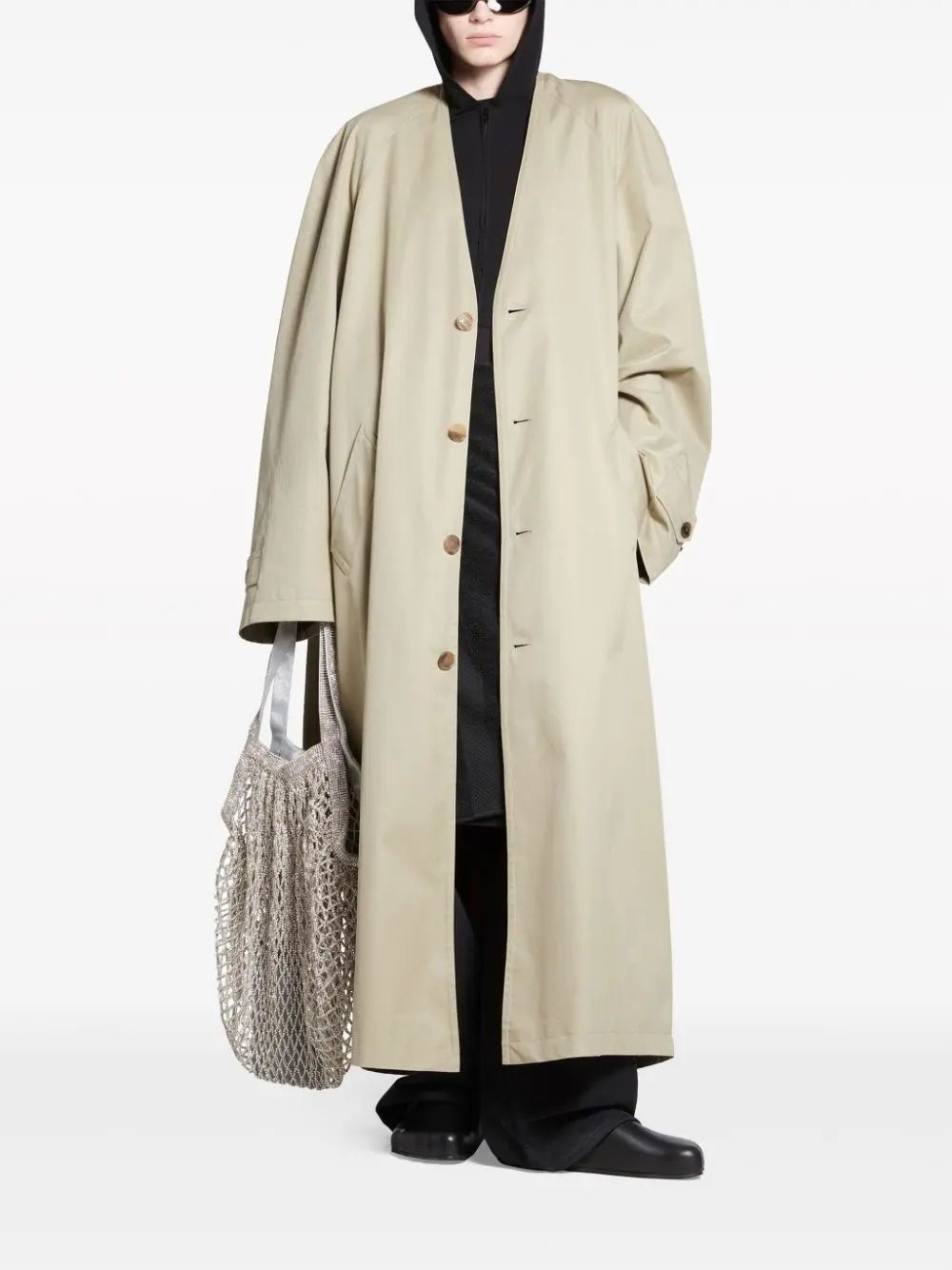 Balenciaga Balenciaga Trench Lining Coat Size US M / EU 48-50 / 2 - 1 Thumbnail