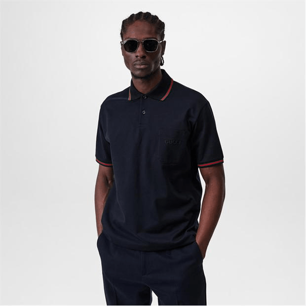 Gucci Web Tip Polo Shirt Size US XL / EU 56 / 4 - 2 Thumbnail