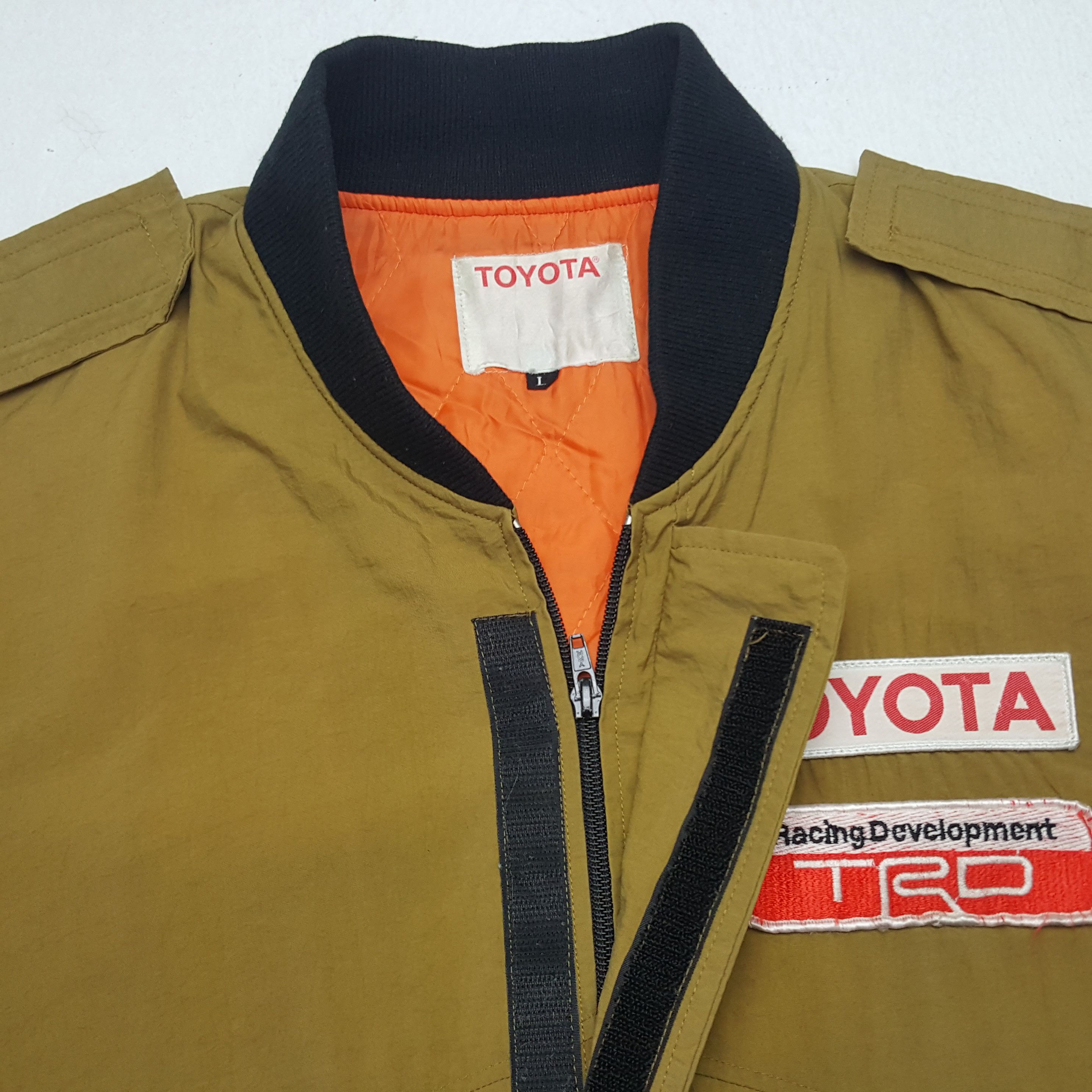 Japanese Brand × Vintage Vintage Toyota Tecno Custom Patch Style Bomber Jacket Size US L / EU 52-54 / 3 - 5 Thumbnail