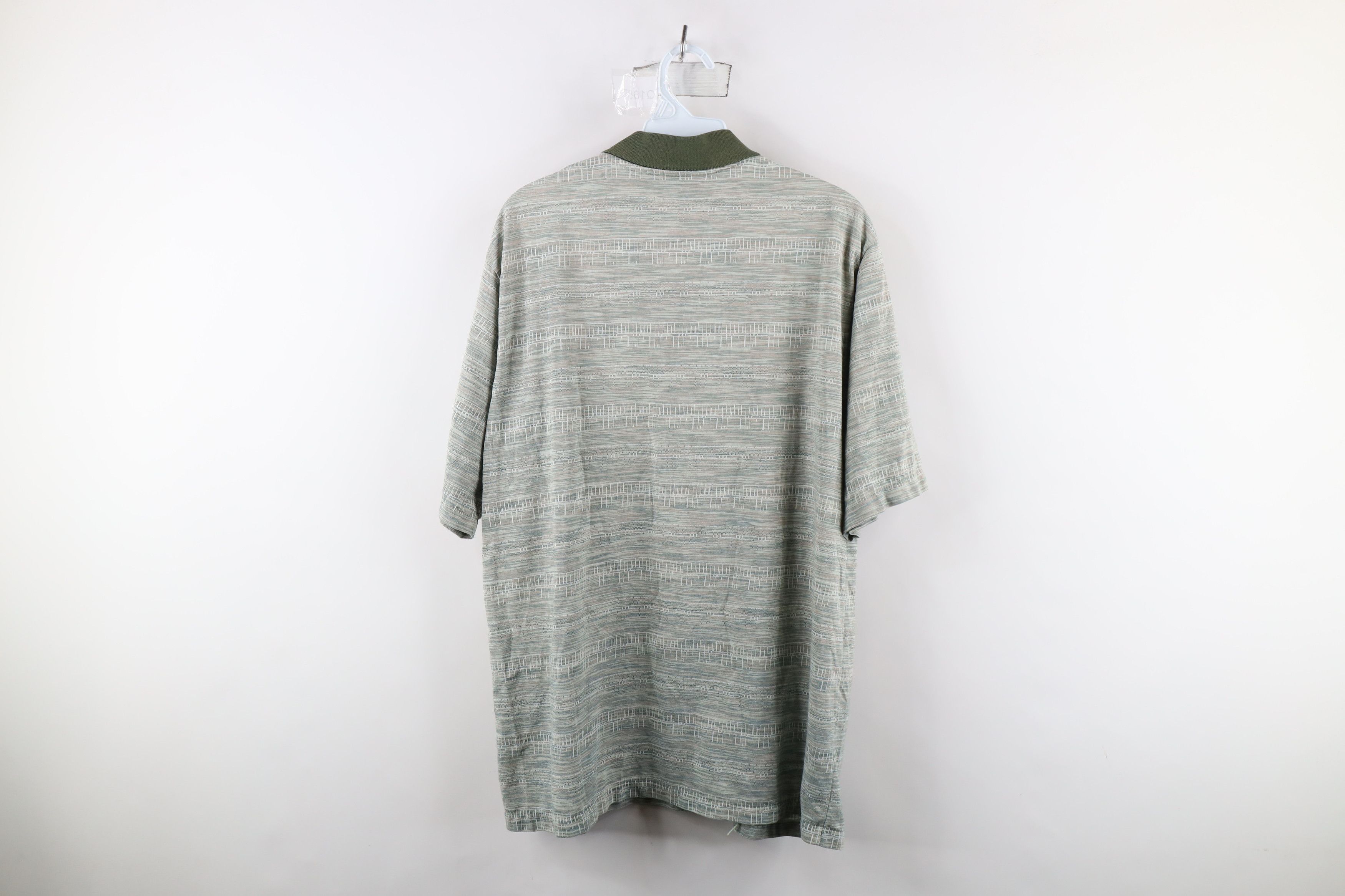 Vintage Vintage 90s Streetwear Striped Knit Collared Golf Polo Shirt Size US L / EU 52-54 / 3 - 10 Thumbnail