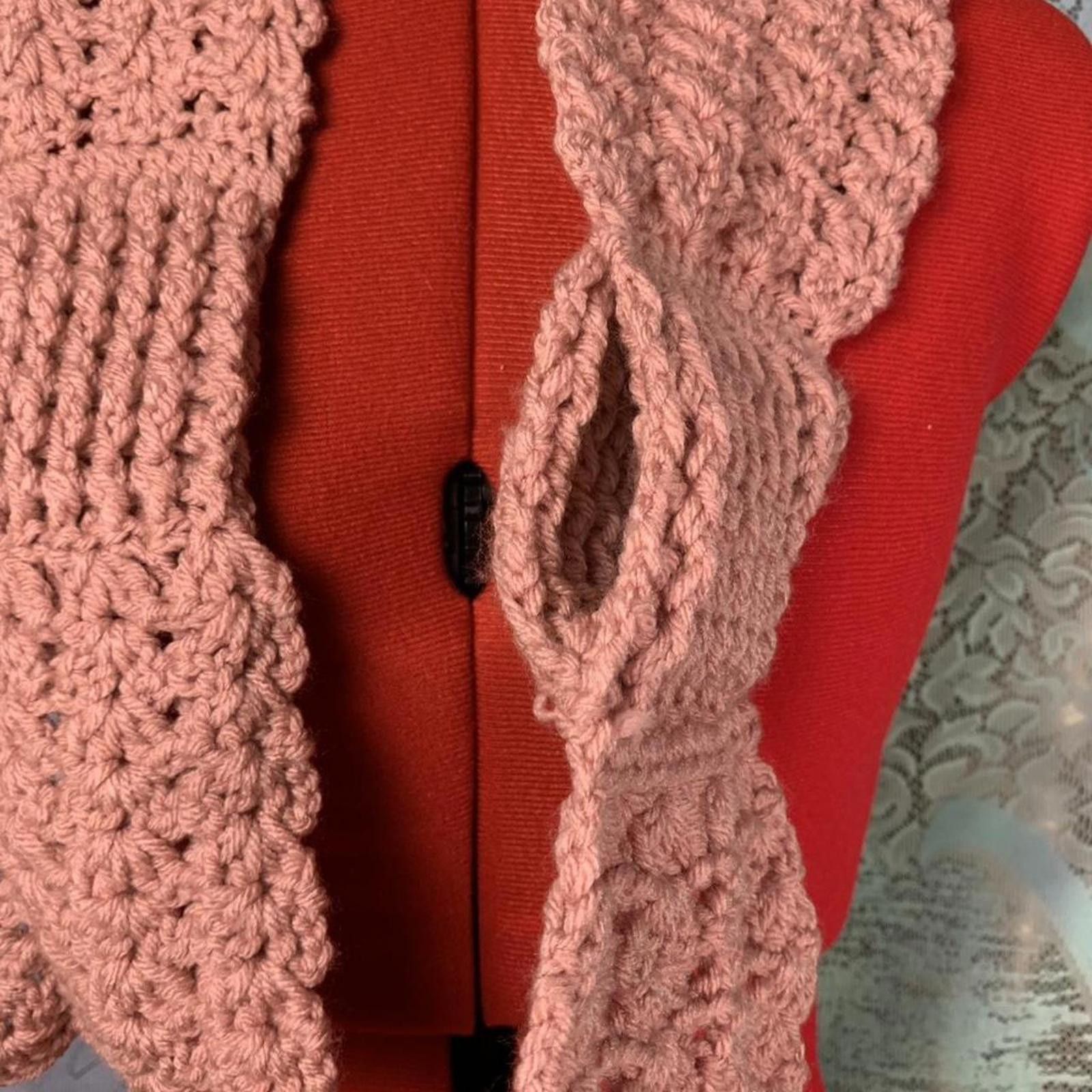 Other Crochet Lolita core fairy coquette pull through scarf! Size ONE SIZE - 6 Thumbnail