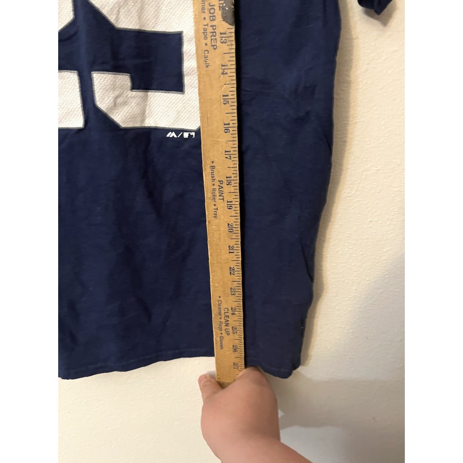 Vintage Majestic New York Yankees Mens Mark Teixeira Shirt M Blue Short Sleeve T-Shirt Size US M / EU 48-50 / 2 - 5 Thumbnail