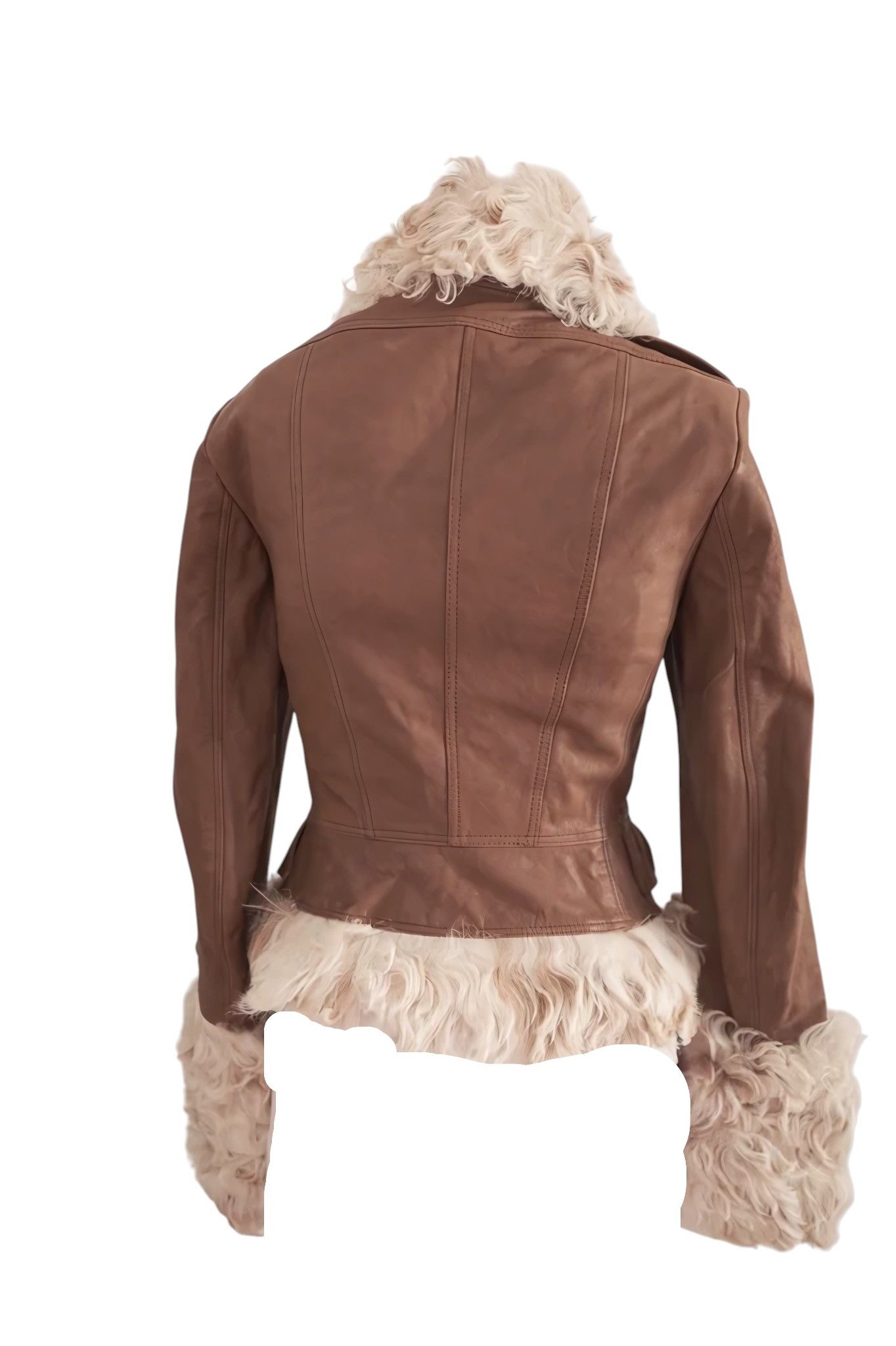 Burberry Prorsum ARCHIVE SHEARLING LEATHER JACKET Size XS / US 0-2 / IT 36-38 - 4 Thumbnail