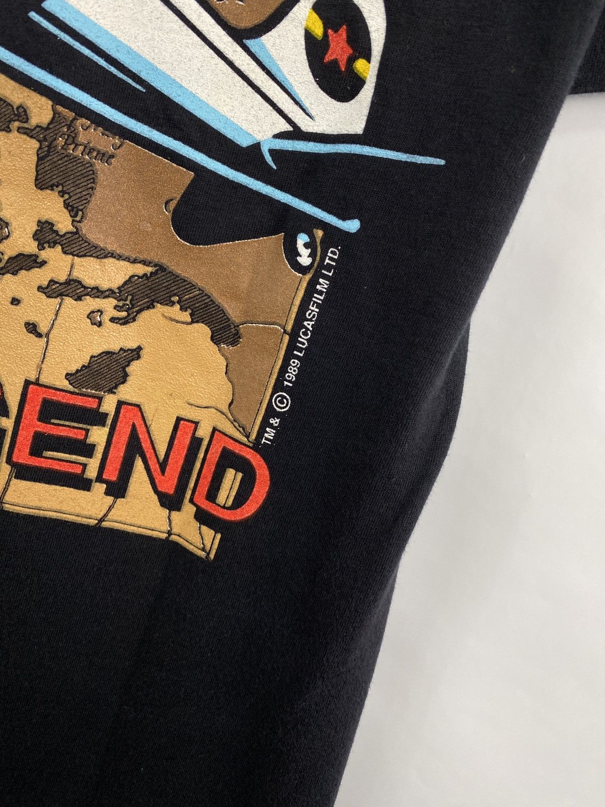 Disney 🇺🇸 Vintage 1989 Indiana Jones Rare T-Shirt Retro Y2K Hype Size US S / EU 44-46 / 1 - 5 Thumbnail