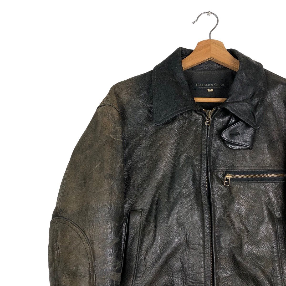 Japanese Brand Vintage Soft Leather Biker Jacket Harold’s Gear IsseyMiyake Size US M / EU 48-50 / 2 - 7 Thumbnail