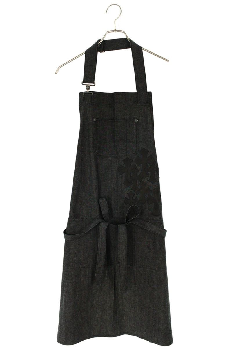 Chrome Hearts Chrome Hearts Cemetery Cross Patch Denim Apron Black Size ONE SIZE - 1 Thumbnail