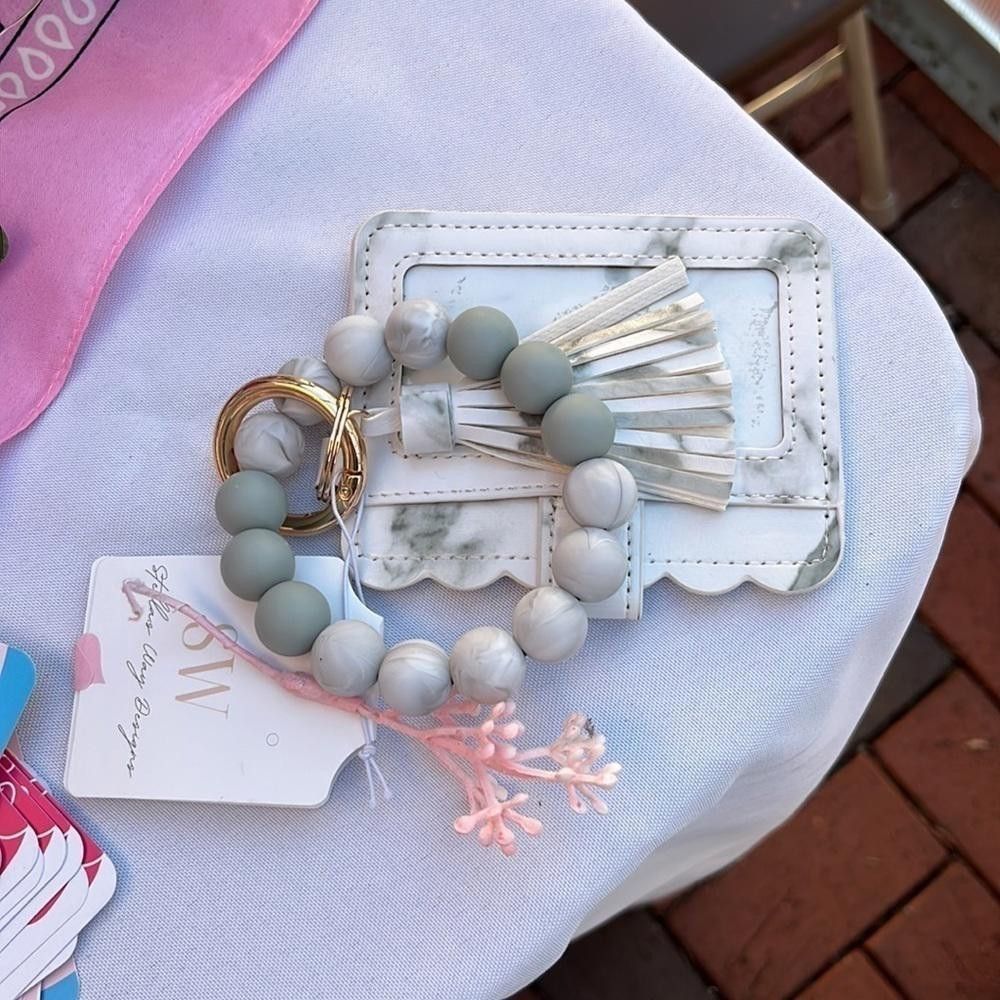 Designer White marble design wristlet clutch Size ONE SIZE - 3 Thumbnail