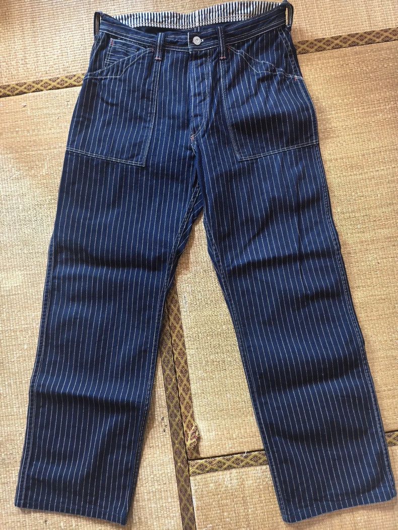 Freewheelers Freewheelers Dot-shaped dyed miner's trousers Size US 32 / EU 48 - 1 Thumbnail