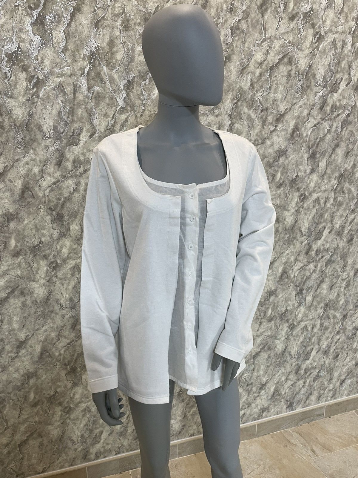 Black Label × Rundholz Rundholz Black Label Womens White Cardigan Size XL Size XL / US 12-14 / IT 48-50 - 2 Thumbnail
