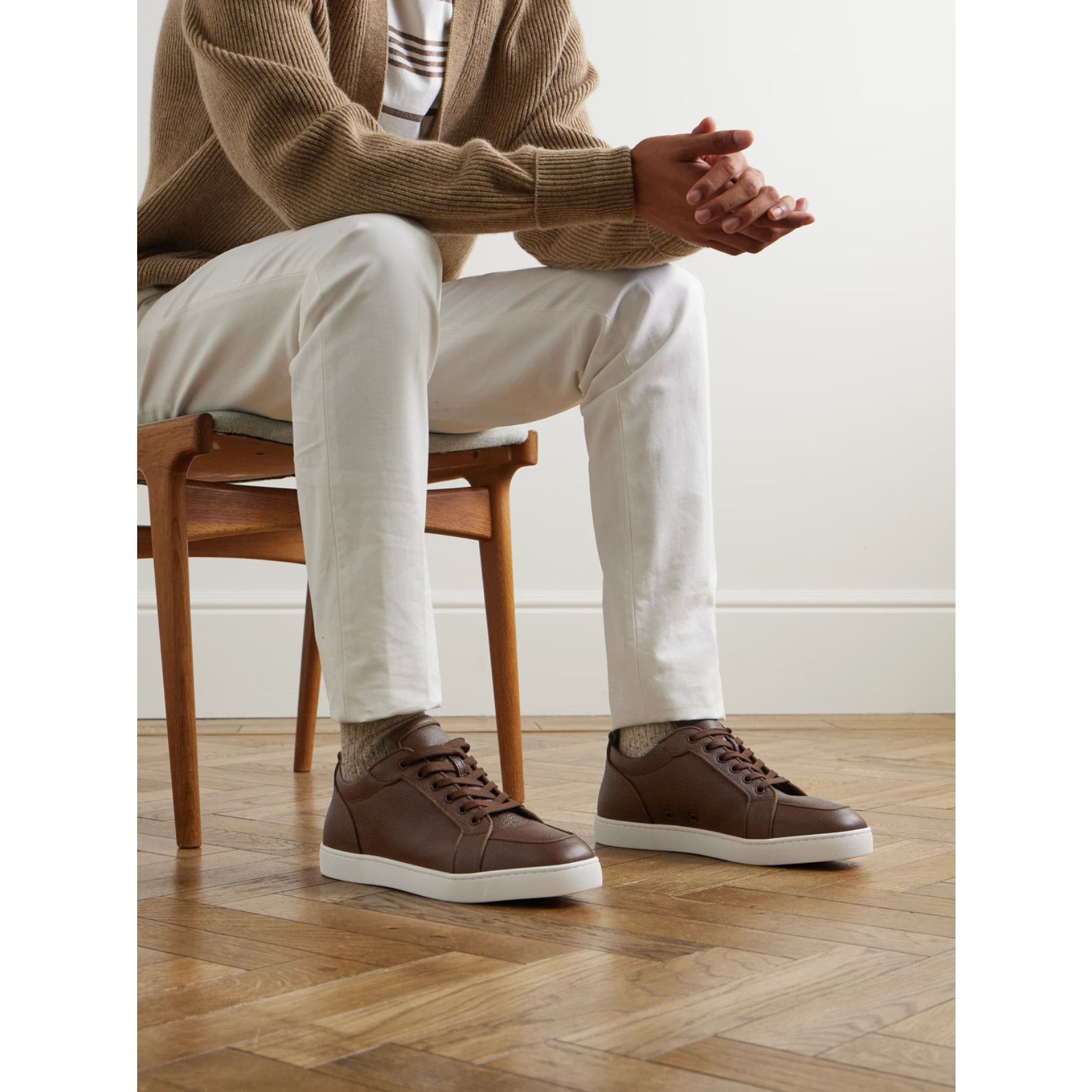 Christian Louboutin Christian Louboutin Mens Rantulow Orlato Flat Brown Size US 13 / EU 46 - 5 Thumbnail