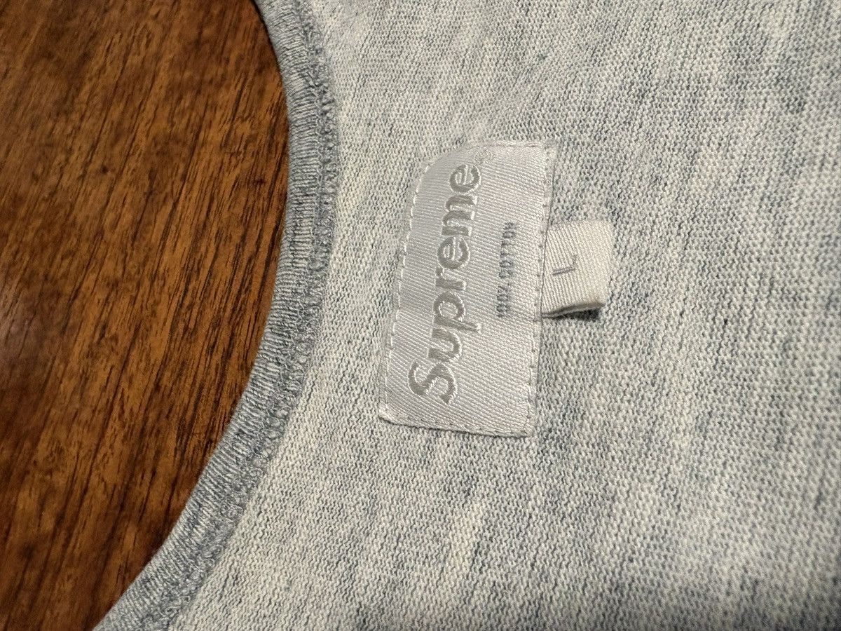 Supreme Supreme Script Tank Top Large Heather Gray (SS16) Size US L / EU 52-54 / 3 - 4 Thumbnail
