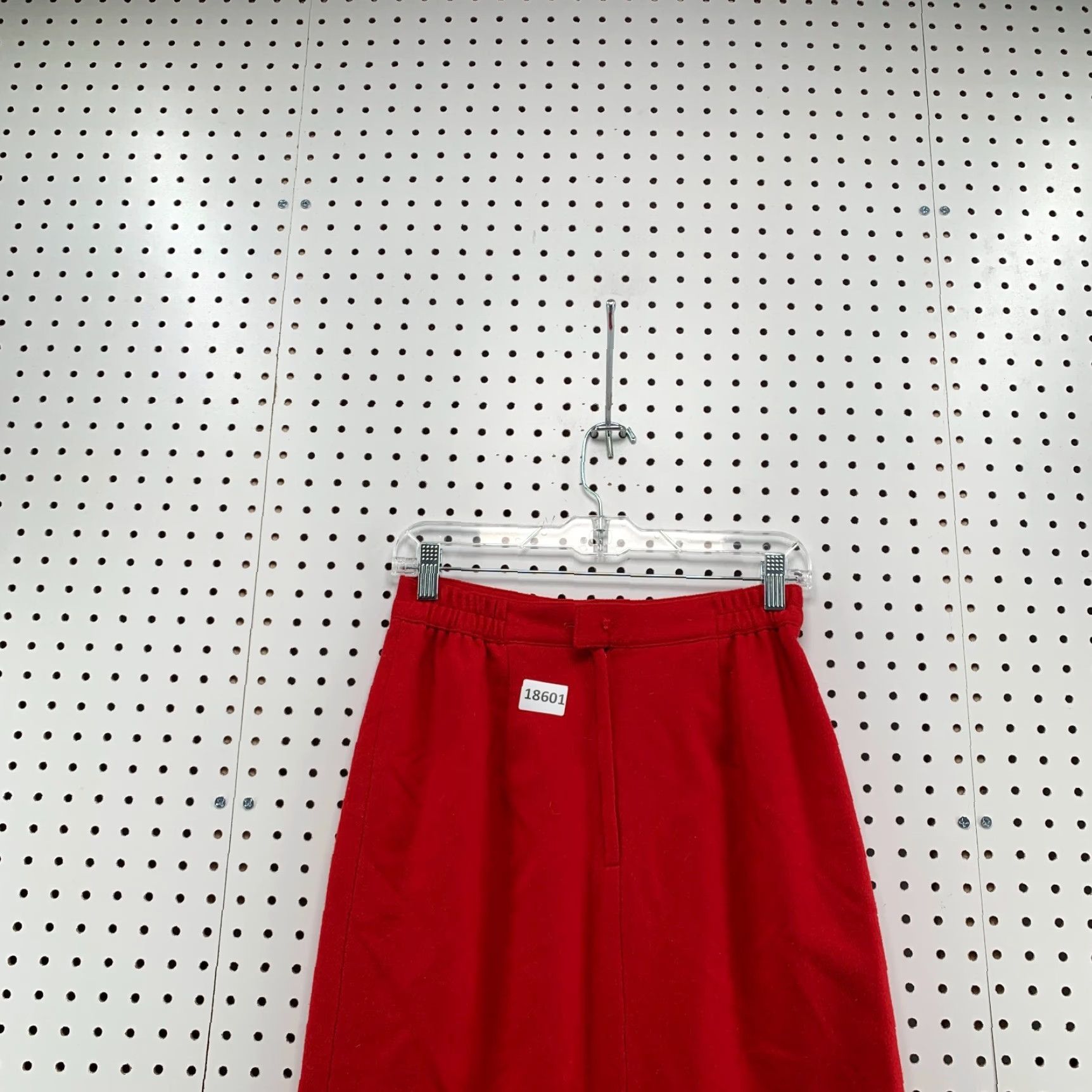 Vintage VINTAGE Sag Harbor Skirt 100% Wool Red Womens Size 8 Knee Length Pencil 26X27" Mens? Size 30" / US 8 / IT 44 - 3 Thumbnail