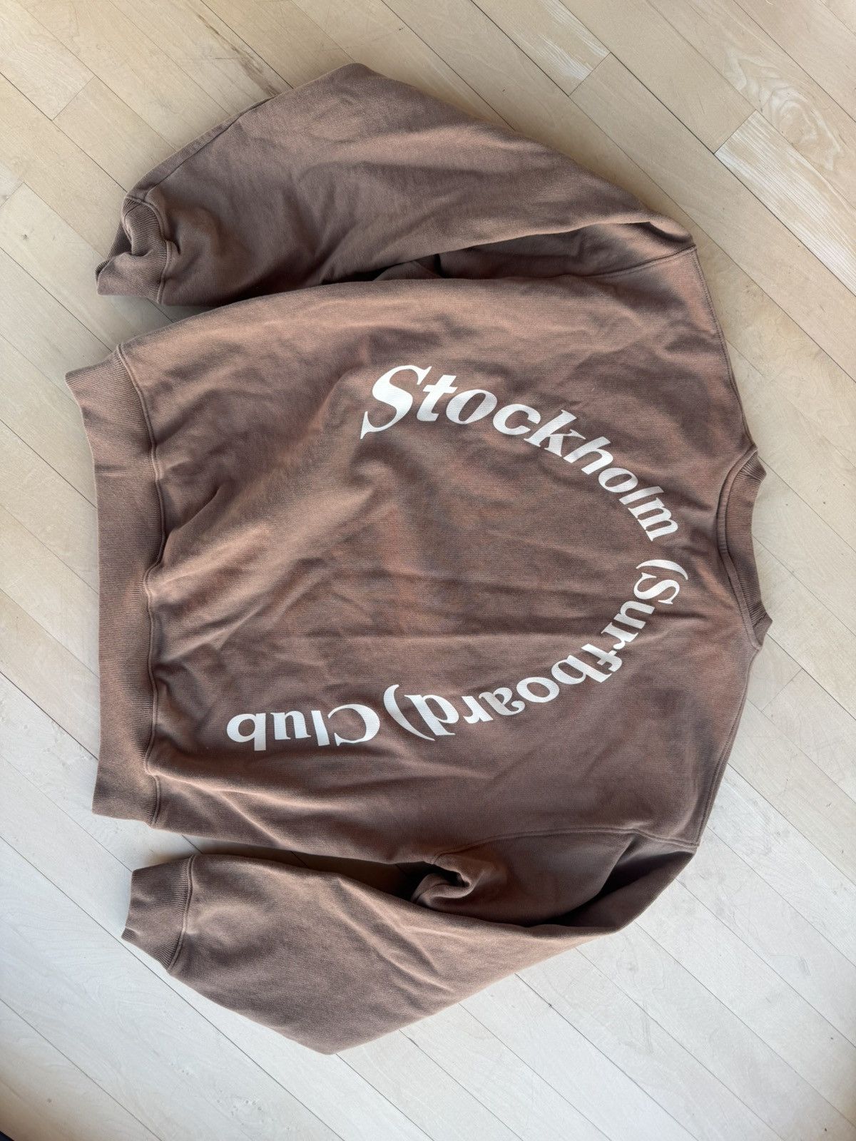 Stockholm Surfboard Club Stockholm Surfboard Club Brown Back Logo Sweatshirt sz M Size US M / EU 48-50 / 2 - 4 Thumbnail