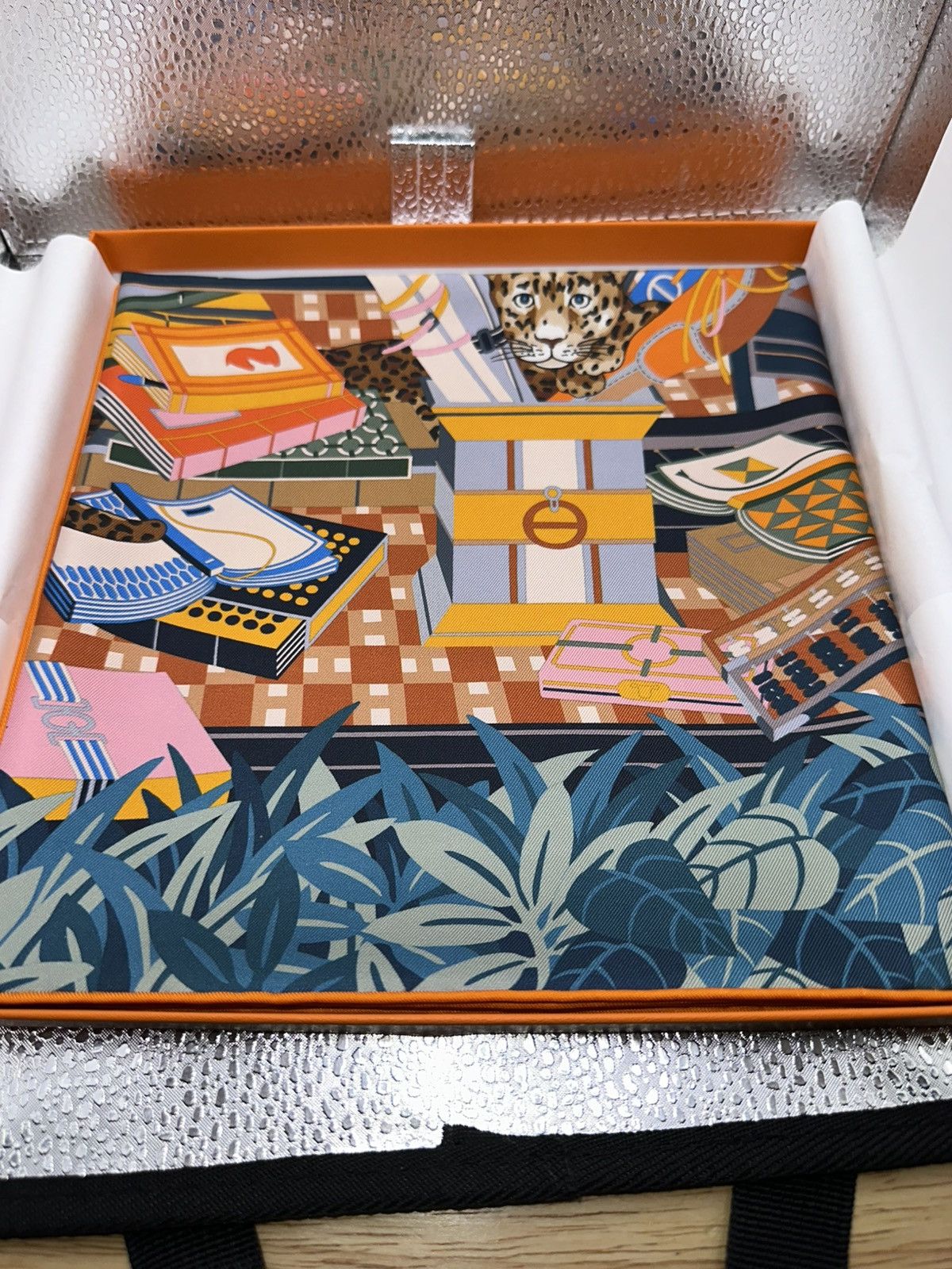 Hermes silk DoubleFace scarf Carre 90cm35