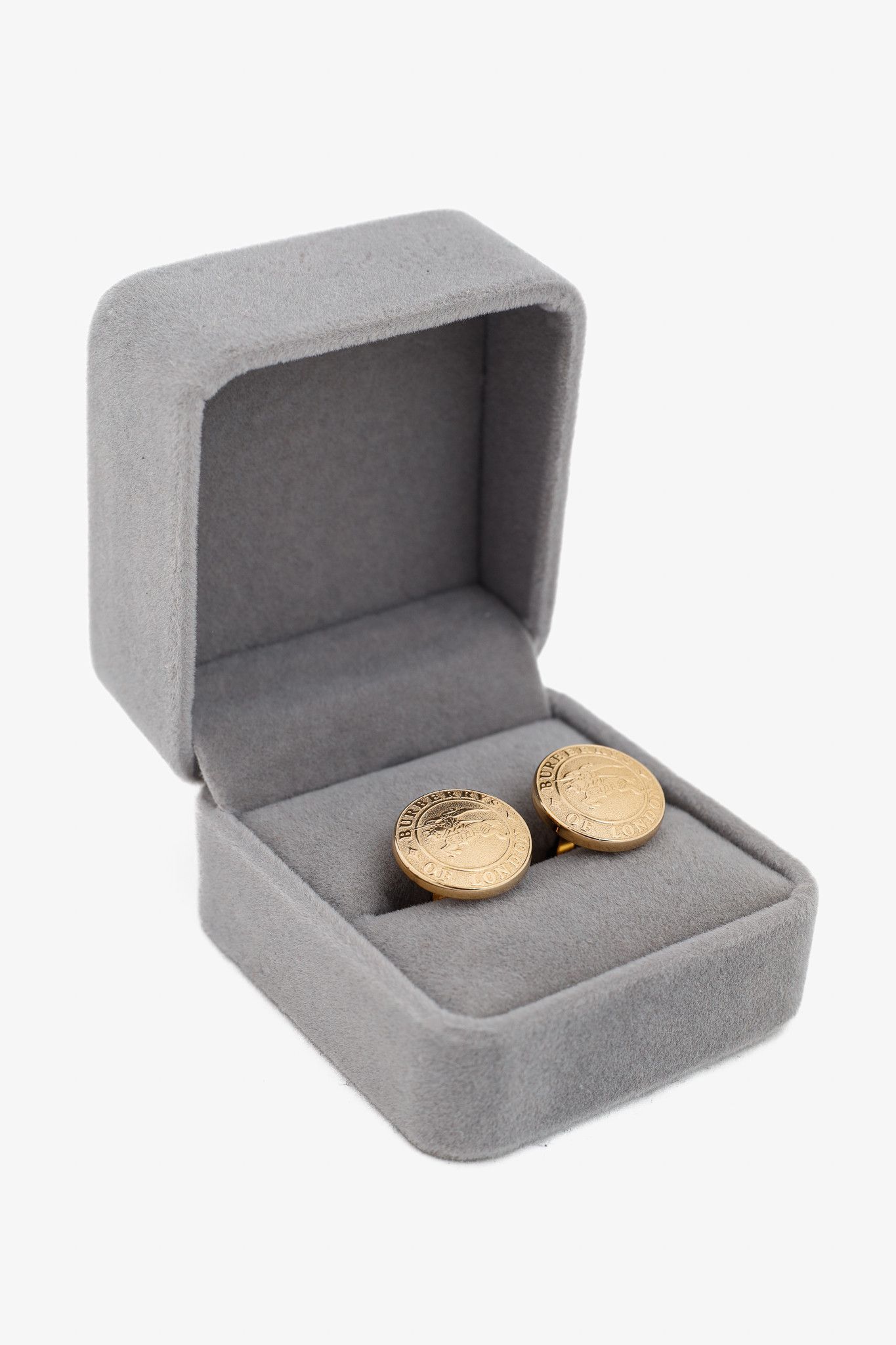 Burberry Burberry Vintage Gold-Tone Equestrian Knight Cuff Links Size ONE SIZE - 4 Thumbnail