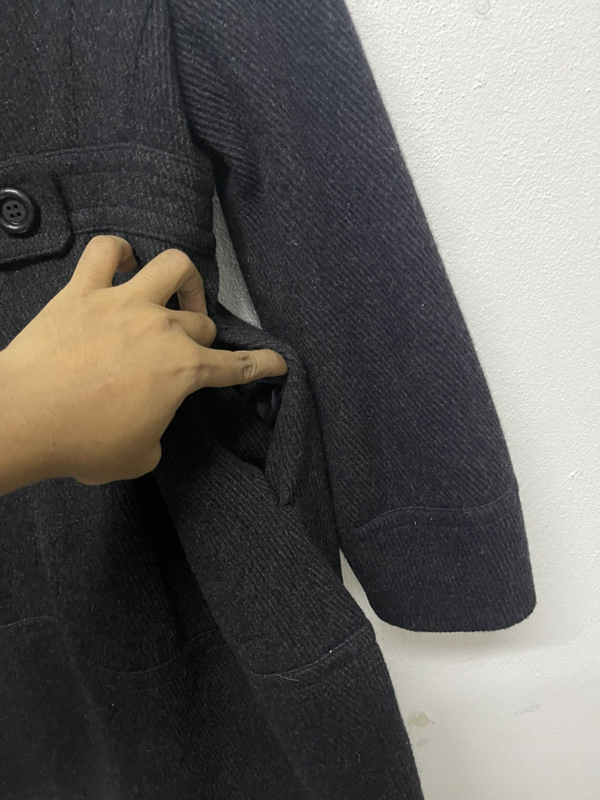 Burberry 2000s BURBERRY BLUE LABEL STAND COLLAR COAT LINEN NOVACHECK Size XS / US 0-2 / IT 36-38 - 8 Thumbnail