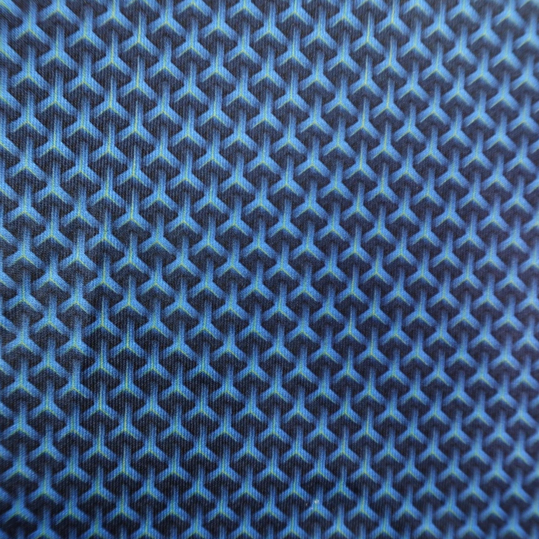 Vintage Deolax Polo Shirt Mens M Blue Geometric Print Performance Golf Stretch Flex Shirt Size US M / EU 48-50 / 2 - 3 Thumbnail