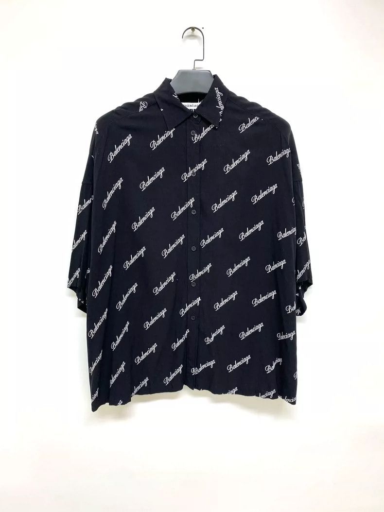 Balenciaga Balenciaga size 34 Barrage Full Print Logo Cardigan/Size 3 Size S / US 4 / IT 40 - 1 Thumbnail