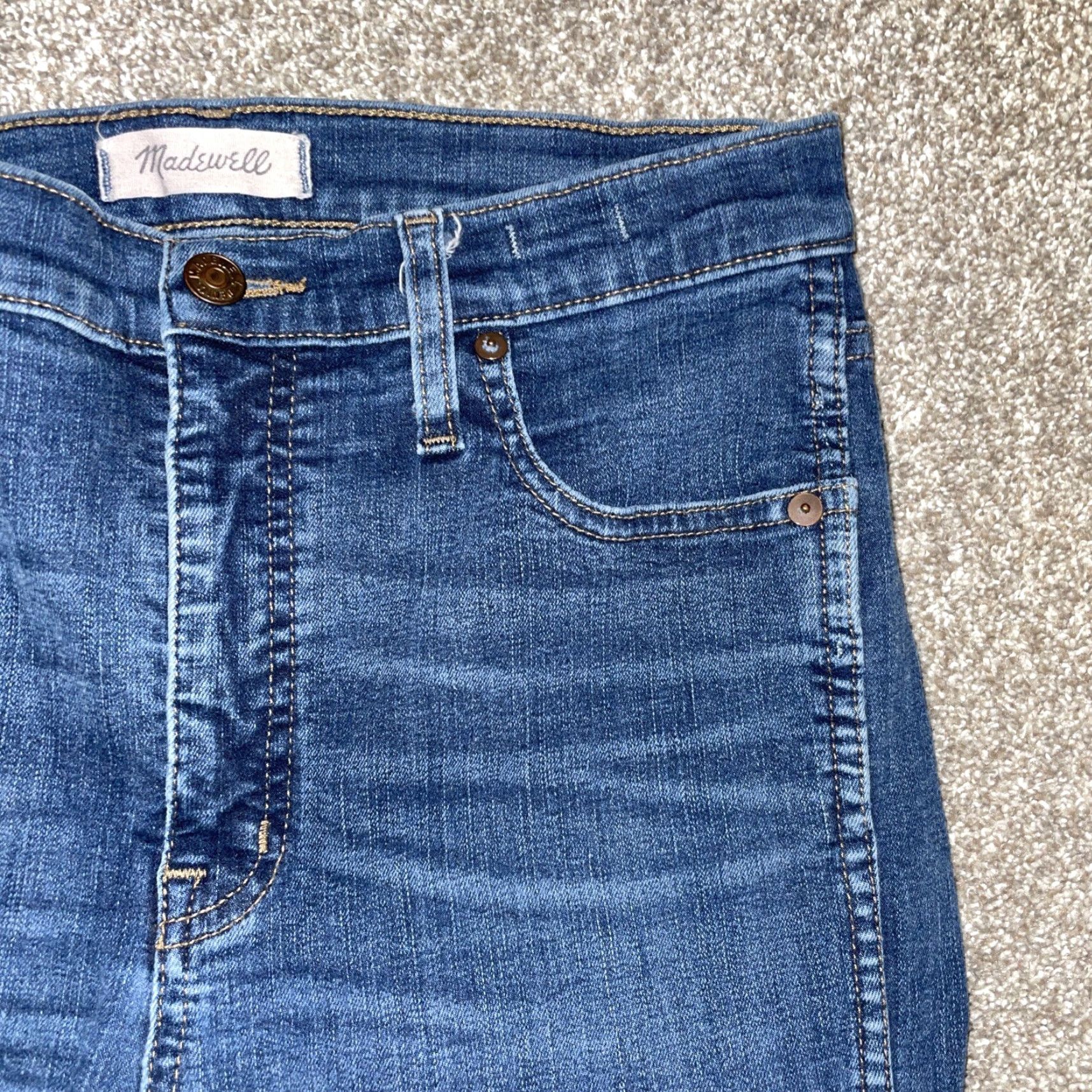 Madewell VINTAGE Madewell Women's Jeans Skinny High Rise Blue Size 30x28 Size 30" / US 8 / IT 44 - 2 Thumbnail