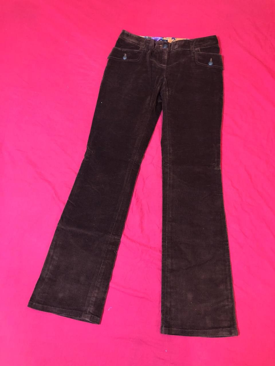 Dolce & Gabbana Vintage Dolce Gabbana Velvet flared Pants Women's Size 28" / US 6 / IT 42 - 1 Thumbnail