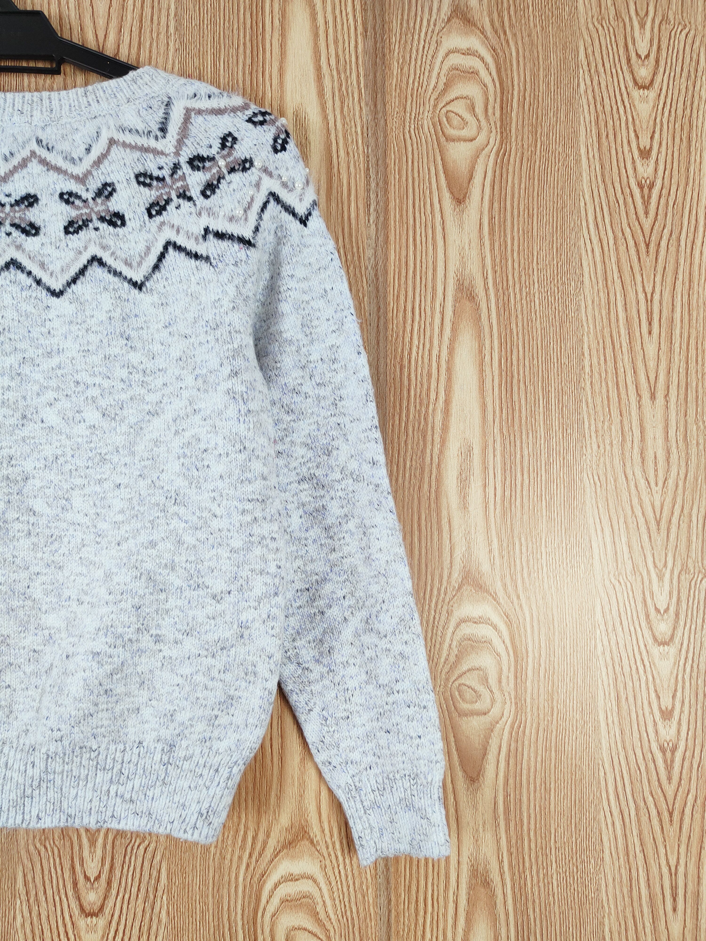 Homespun Knitwear × Japanese Brand × Vintage Proportion Light Blue Knitwear Sweatshirts #W755 Size S / US 4 / IT 40 - 9 Thumbnail