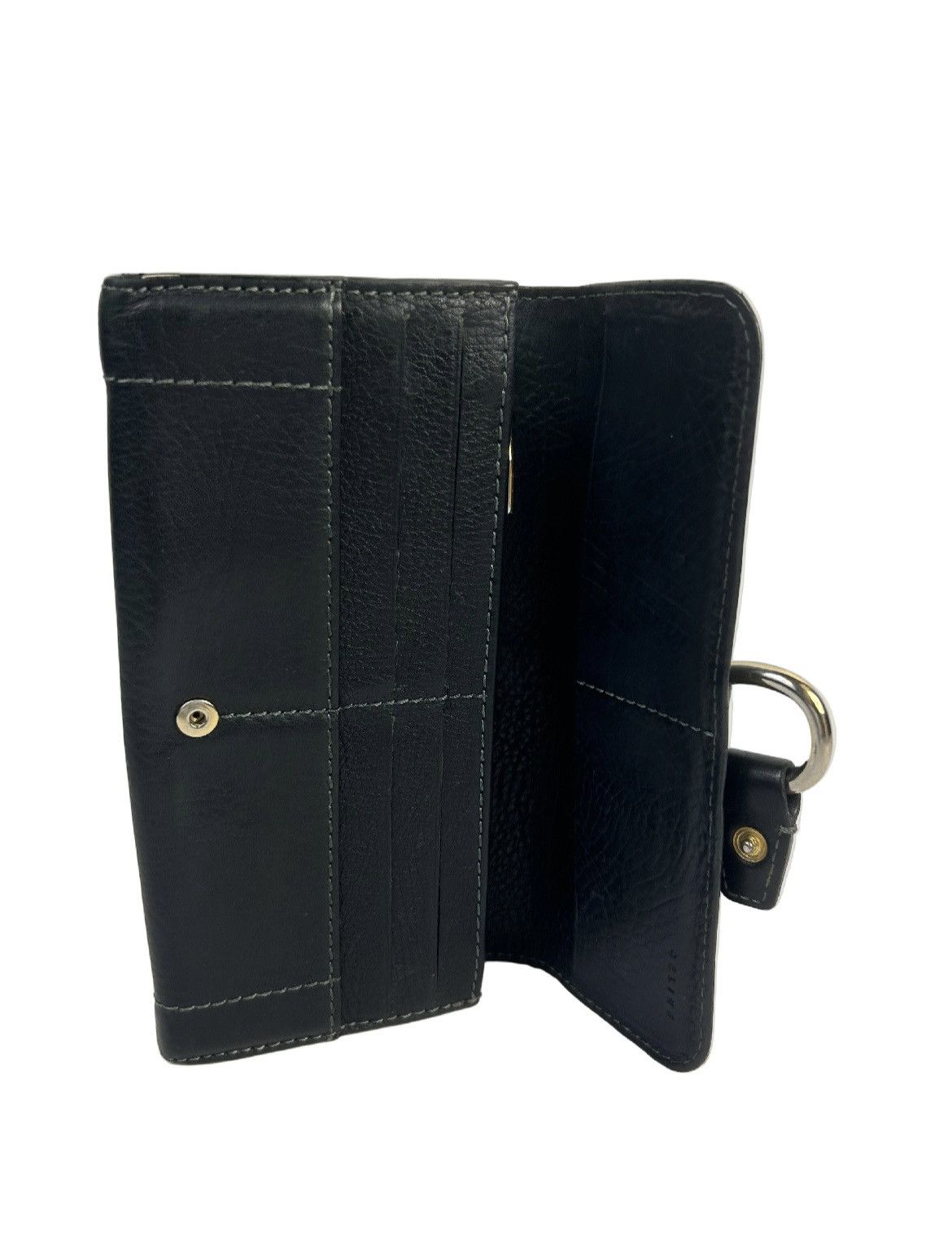 Celine Celine Black Leather Long Wallet Size ONE SIZE - 3 Thumbnail