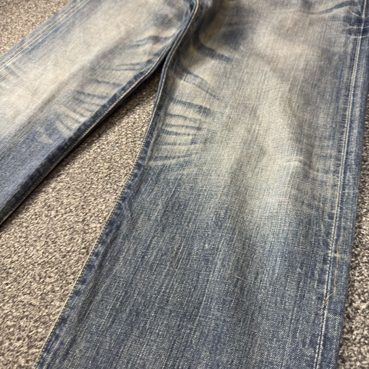 If Six Was Nine 🔥🇺🇸 Vintage 2004 Levis 501 Straight Faded Aging Denim W34 Size US 34 / EU 50 - 6 Thumbnail