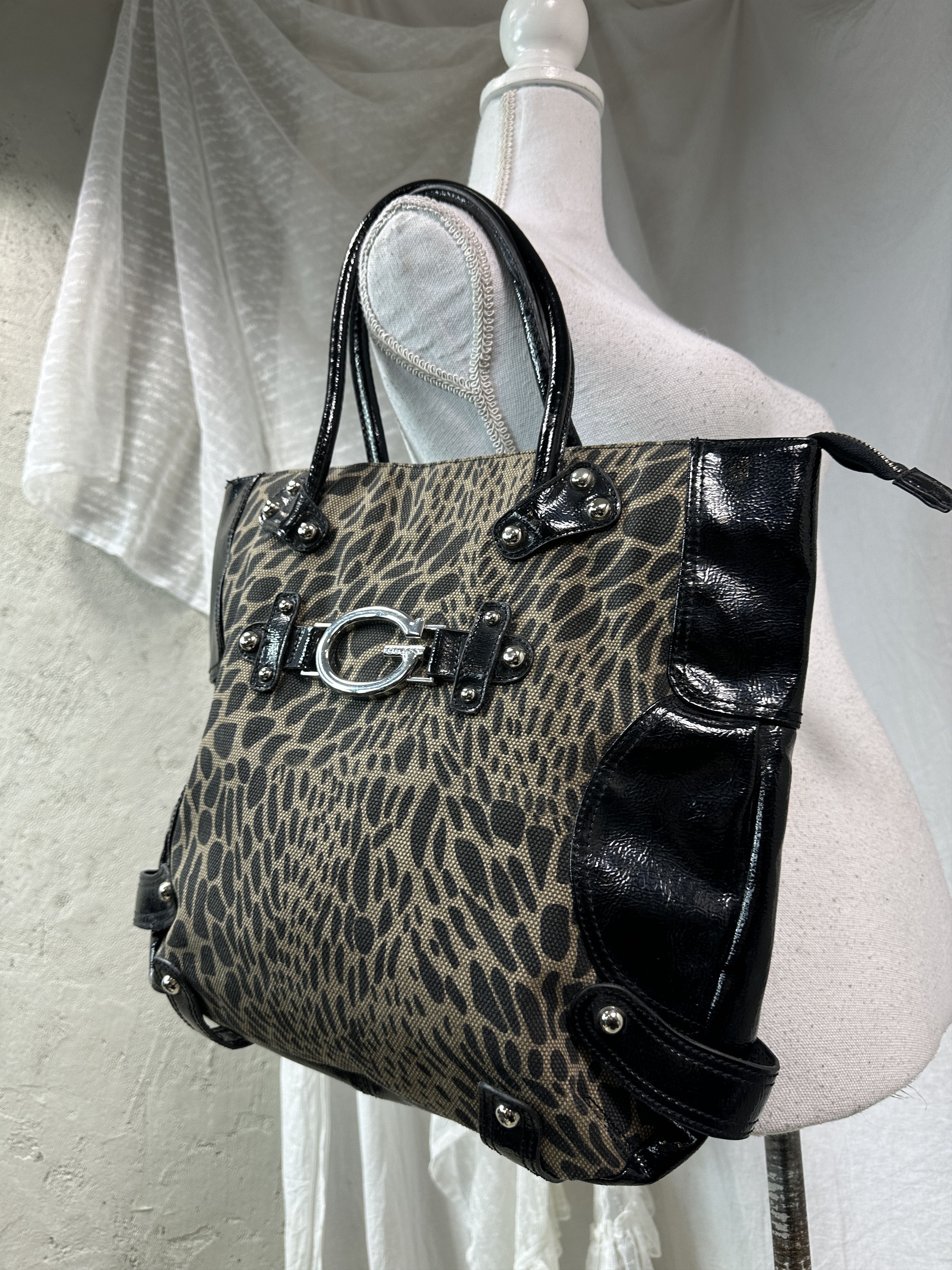 Guess Vintage Guess Canvas Shooper Cheetah Bag Y2K Size ONE SIZE - 1 Thumbnail