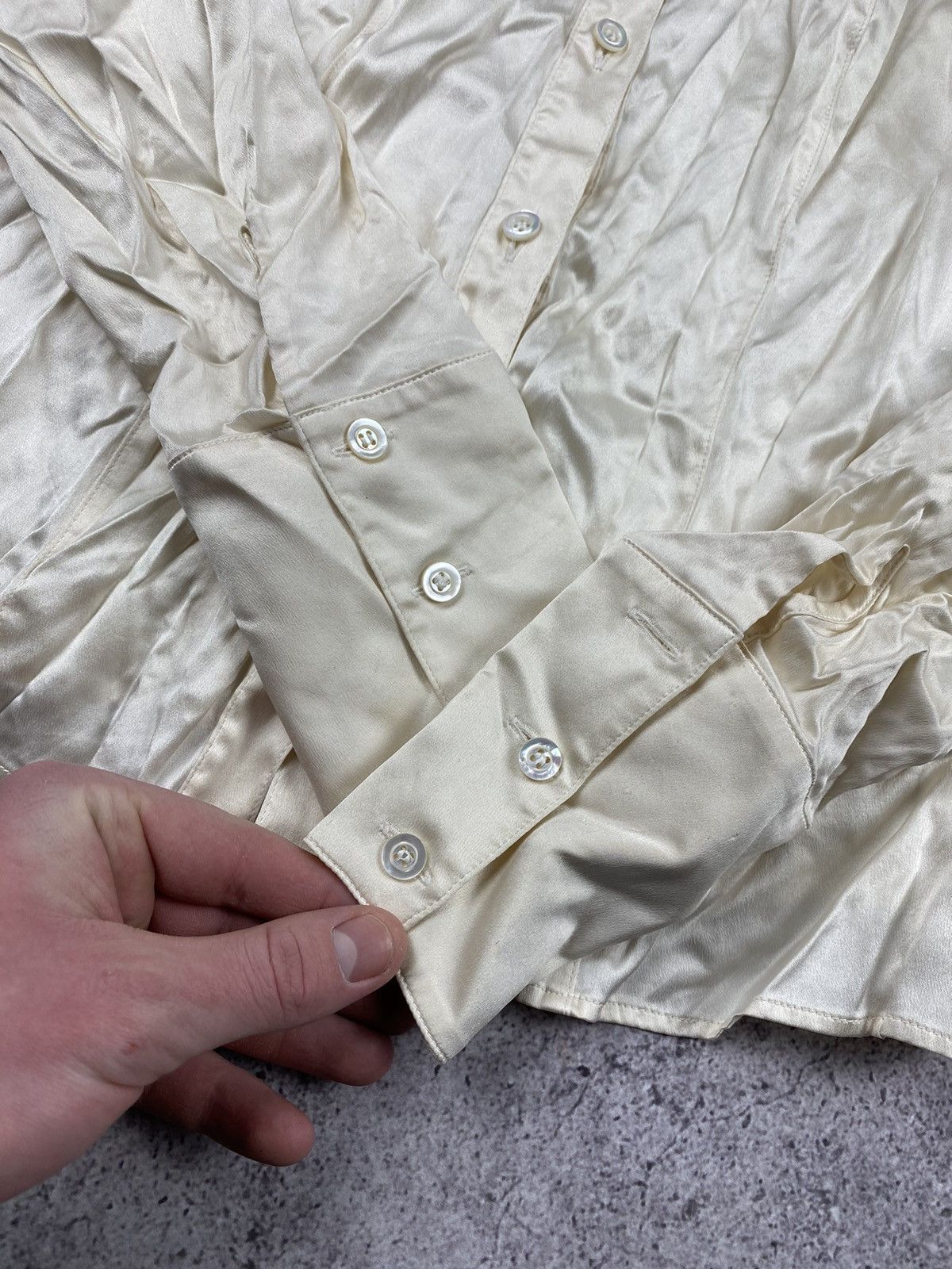 Escada × Vintage Vintage Y2K luxury designer escada silk T-shirt+skirt Size XS / US 0-2 / IT 36-38 - 3 Thumbnail