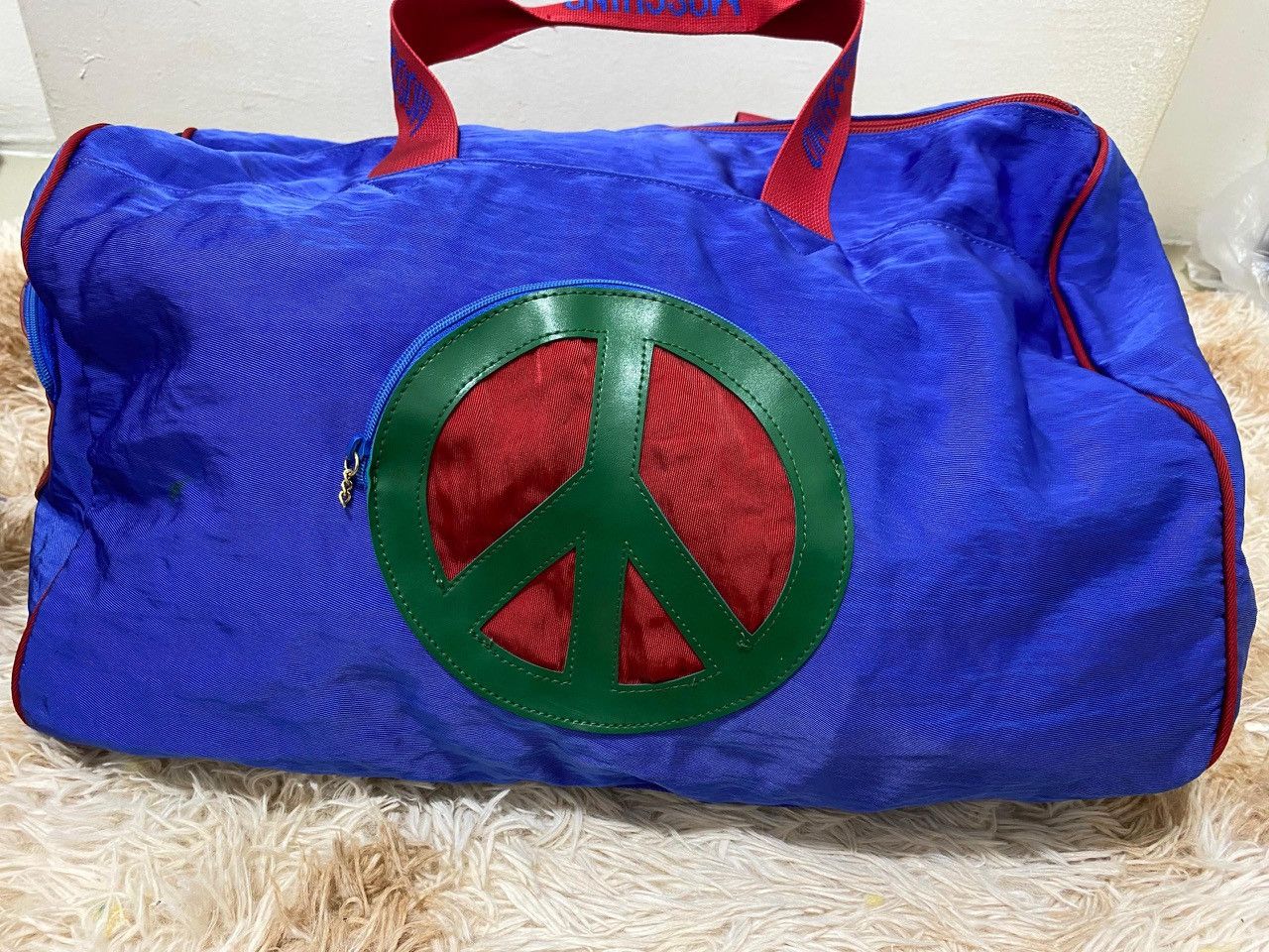 Japanese Brand vintage marvem japan peace symbol duffle bag Size ONE SIZE - 1 Thumbnail