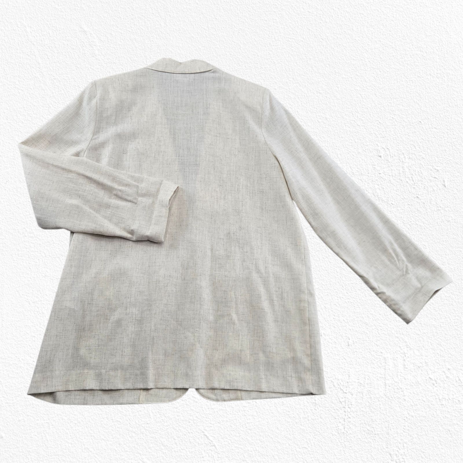 Vintage 90s Sag Harbor Beige Linen Blend Blazer Size 16 Size XXL / US 16-18 / IT 52-54 - 10 Thumbnail
