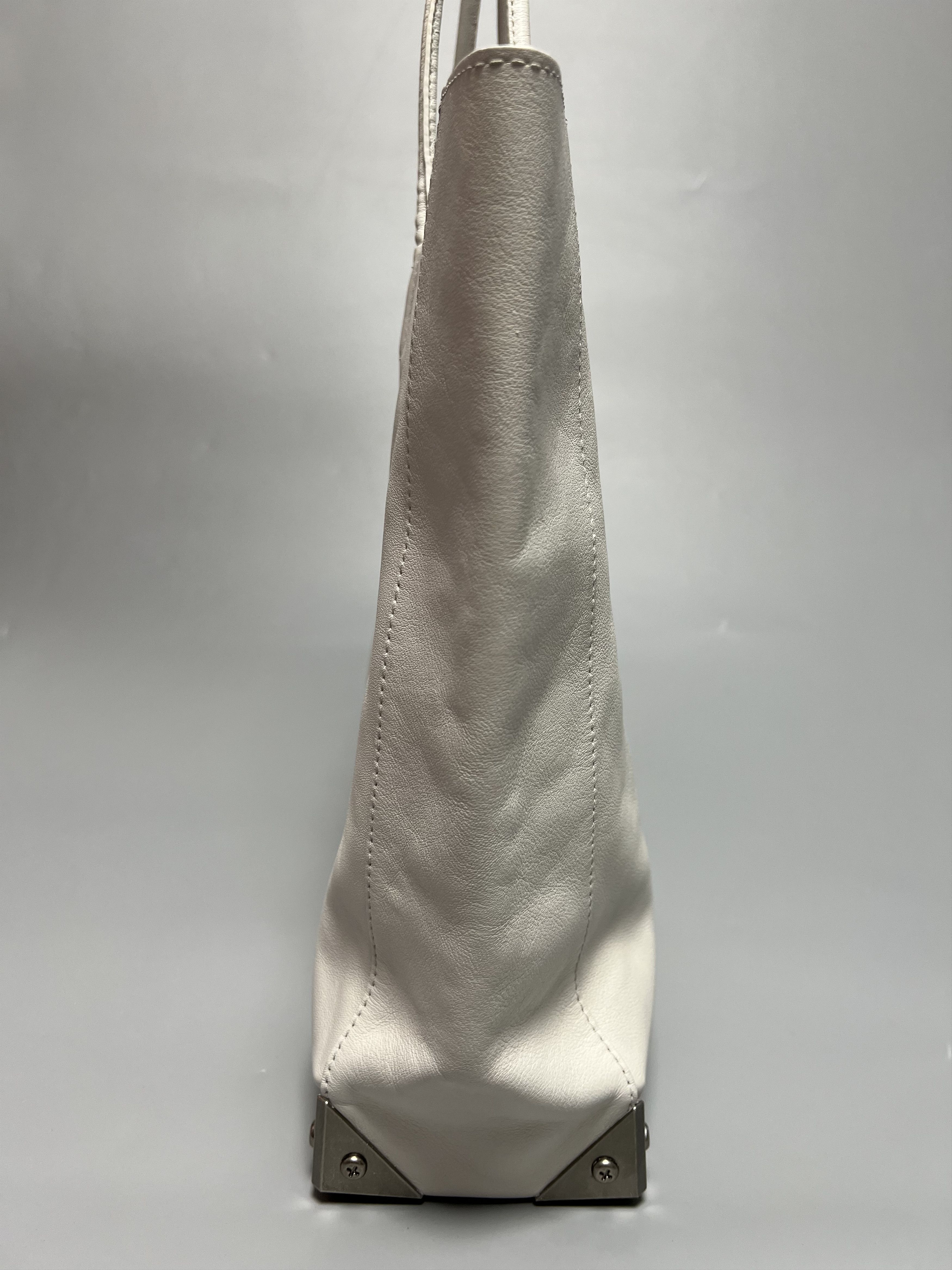 Alexander Wang Alexander Wang White Leather Tote Shoulder Bag Size ONE SIZE - 3 Thumbnail