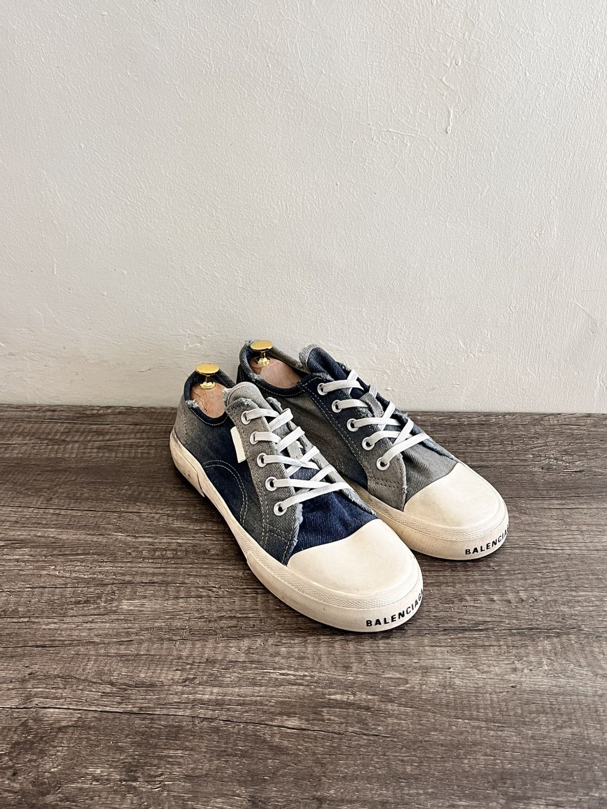 Balenciaga Denim Distressed Sneakers Size US 10 / EU 43 - 3 Thumbnail