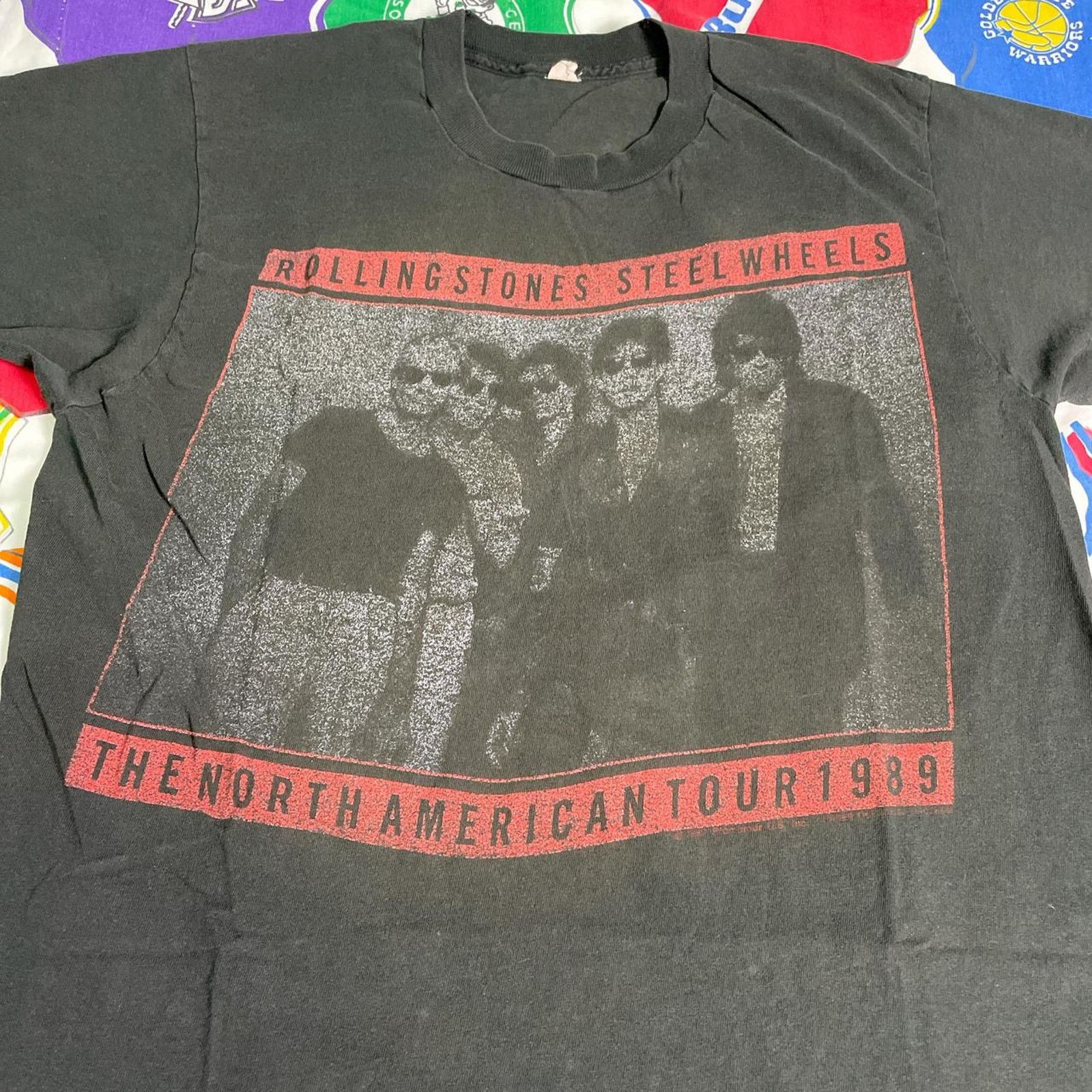 Vintage VTG 1989 Rolling Stones The North American Tour Music Tee Size US L / EU 52-54 / 3 - 3 Thumbnail