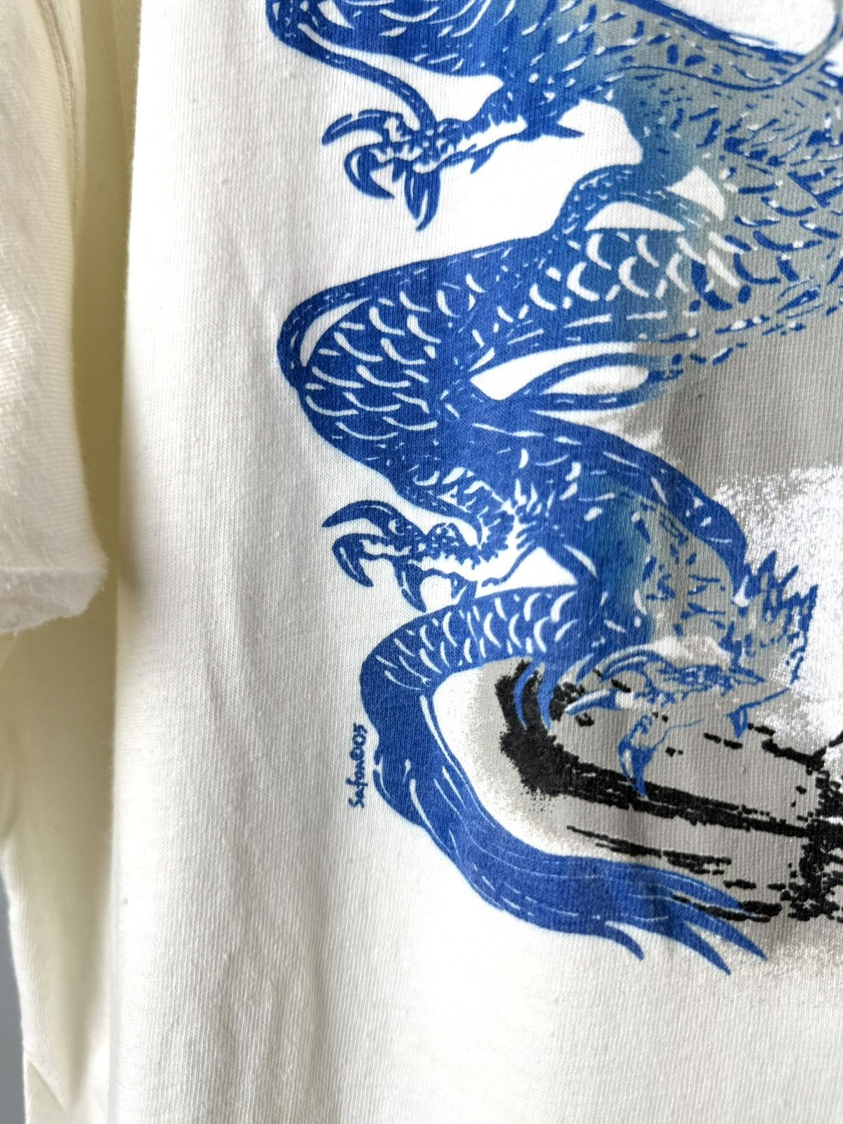 Vintage 80-90’s Vintage Japanese Dragons Wave Surf T Shirt Size US XXL / EU 58 / 5 - 3 Thumbnail