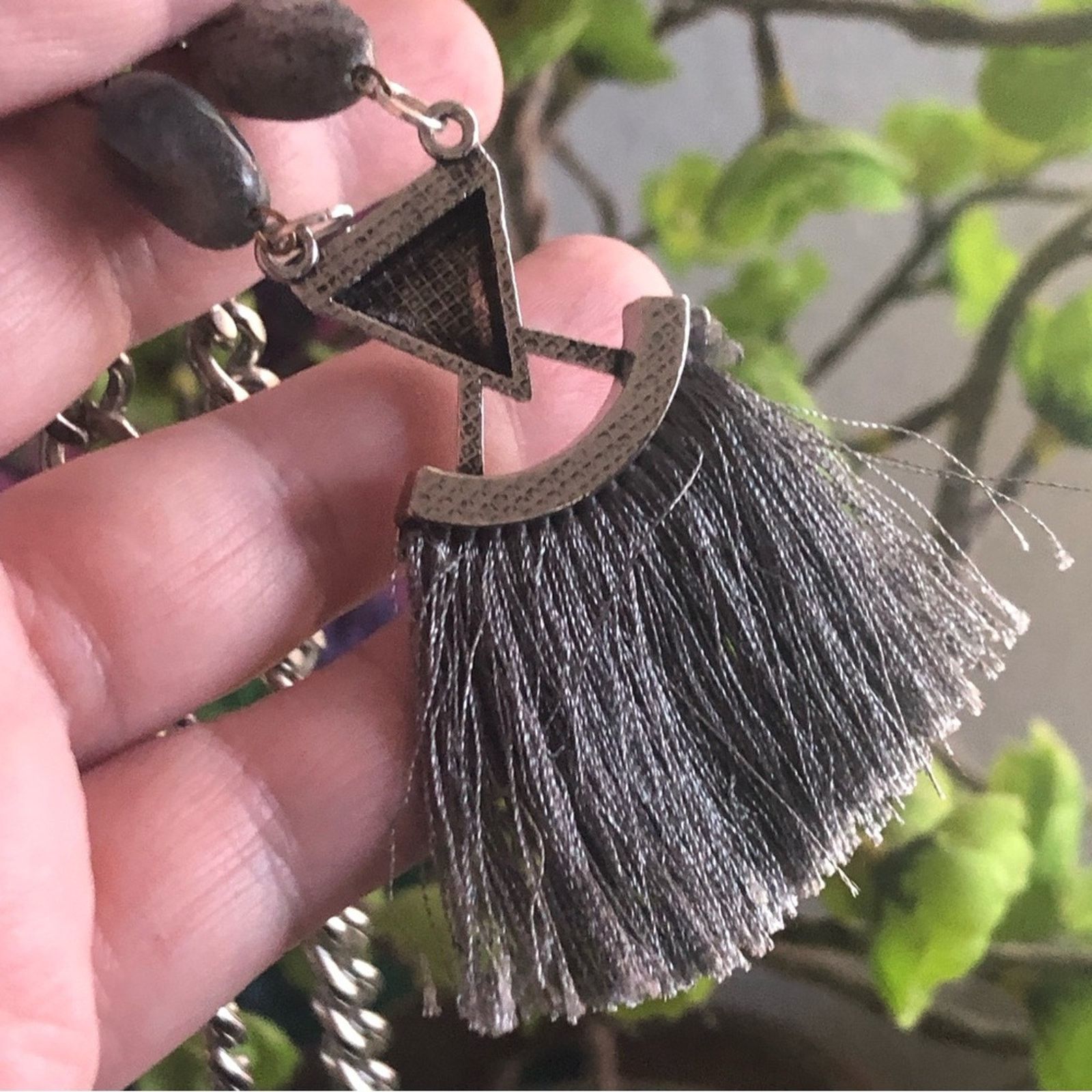 Handmade Handcrafted repurpose genuine labradorite cuban necklace Size ONE SIZE - 11 Thumbnail