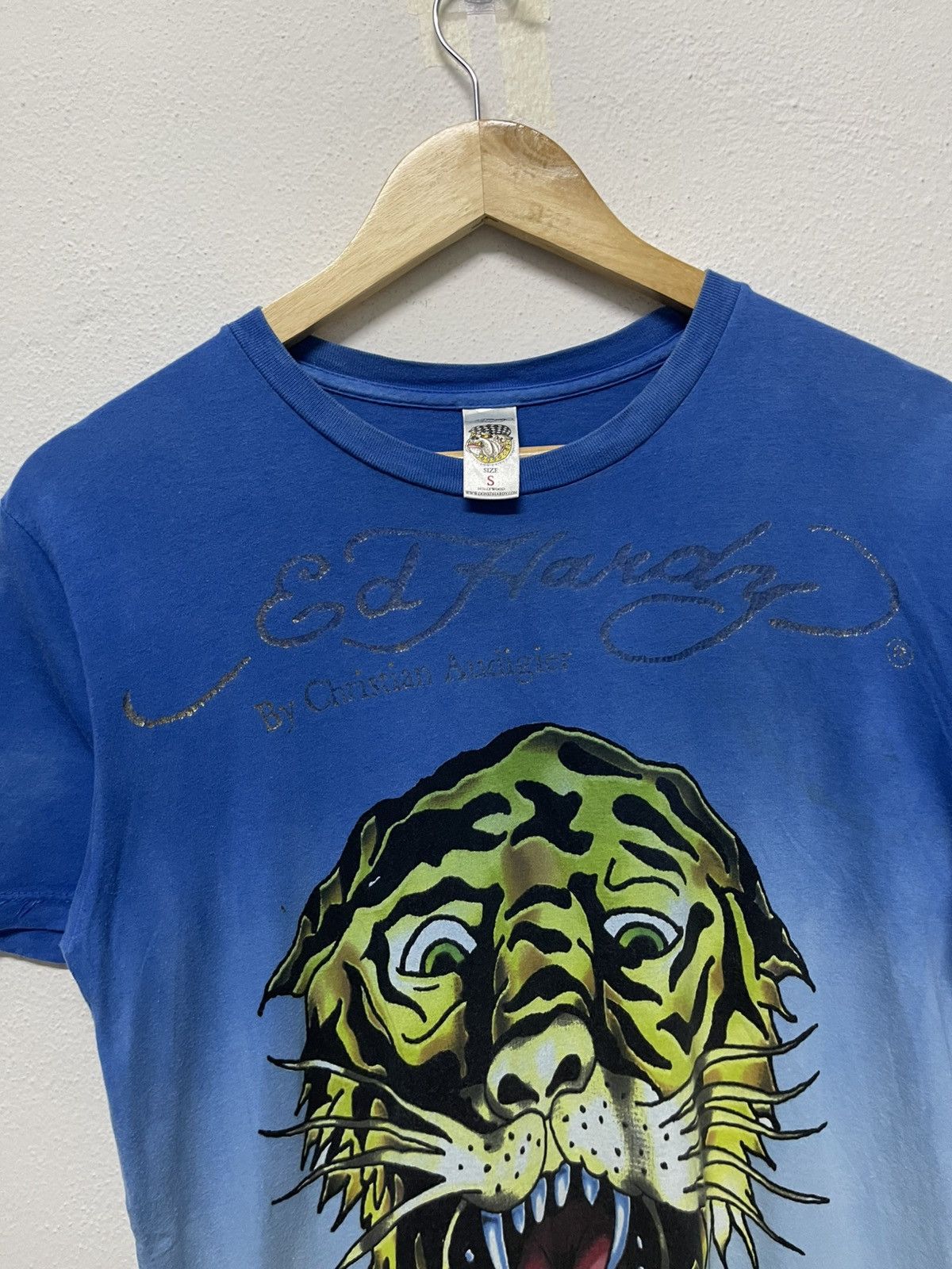 Ed Hardy 2000s ED HARDY CHRISTIAN AUDIGIER OVP DOUBLE LAYER TSHIRT Size US S / EU 44-46 / 1 - 5 Thumbnail